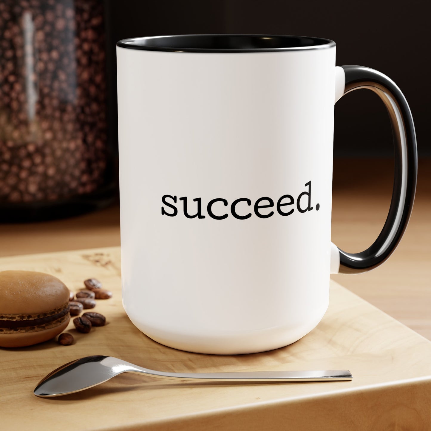 Wake. Pray. Hustle. Succeed. - 15oz Coffee Mugs - Inspirational Coffee Mug, Gift for Women and Men, Religious Coffee Mug