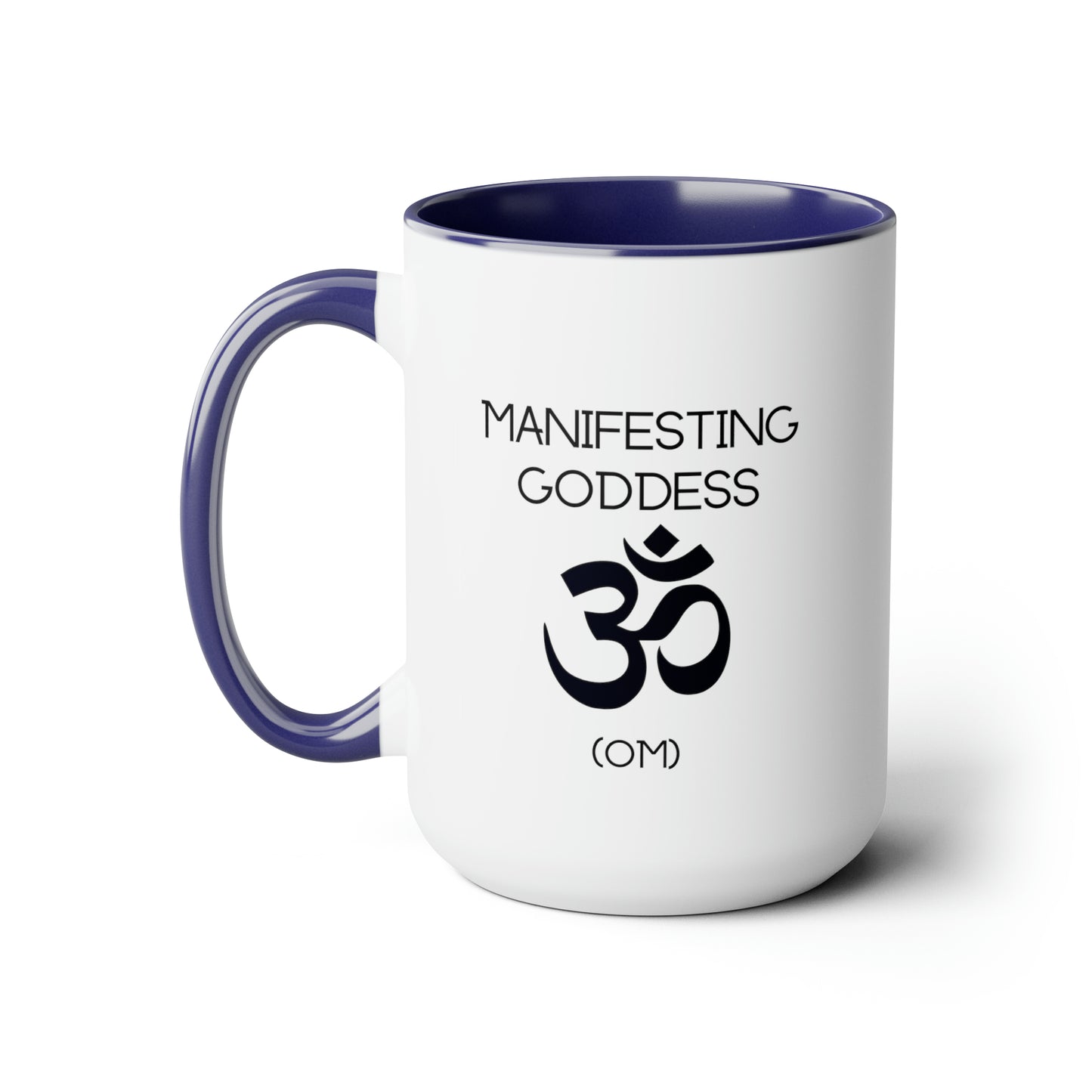 Om Manifesting Goddess - 15oz Large Mugs - Spiritual Coffee Mug, Pink Coffee Mug, Gift for Spiritual Friend, Novelty Coffee Mugs