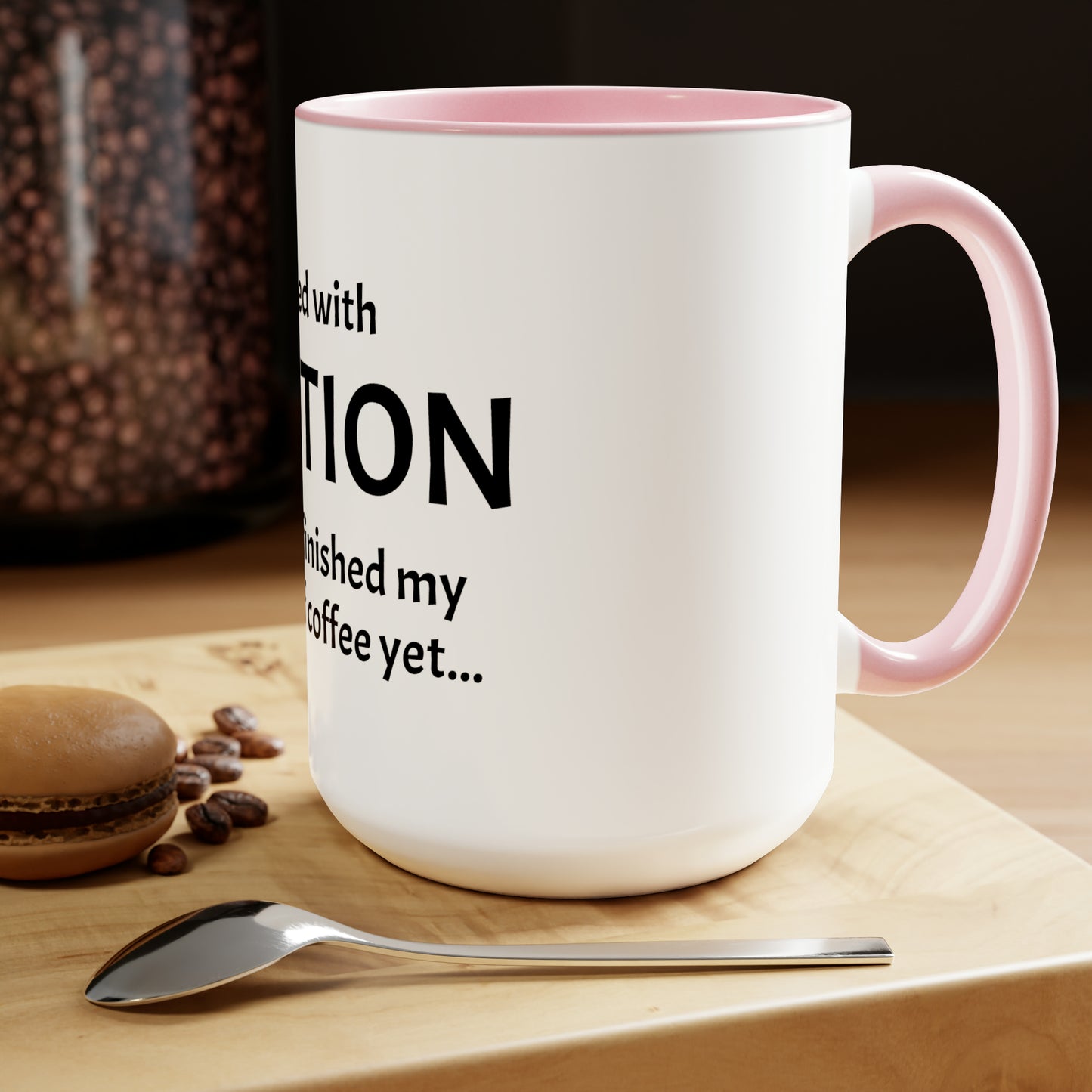 Proceed With Caution... Coffee - 15oz Large Coffee Mugs - Funny Coffee Mug, Mugs With Sayings, Gift for Women and Men, Gift for Him and Her, Humorous Coffee Mug