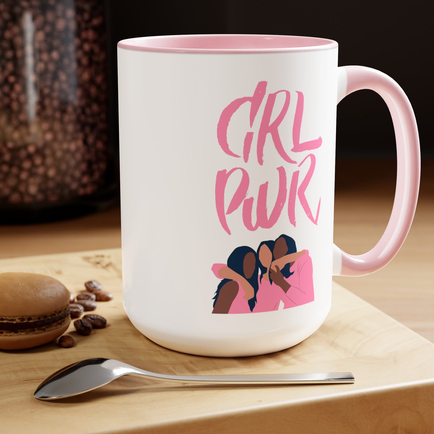 Girl Power - 15oz Large Coffee Mugs - Inspirational Coffee Mug, Gift for Women, Girl Power Gift, Gift for Women's History Month