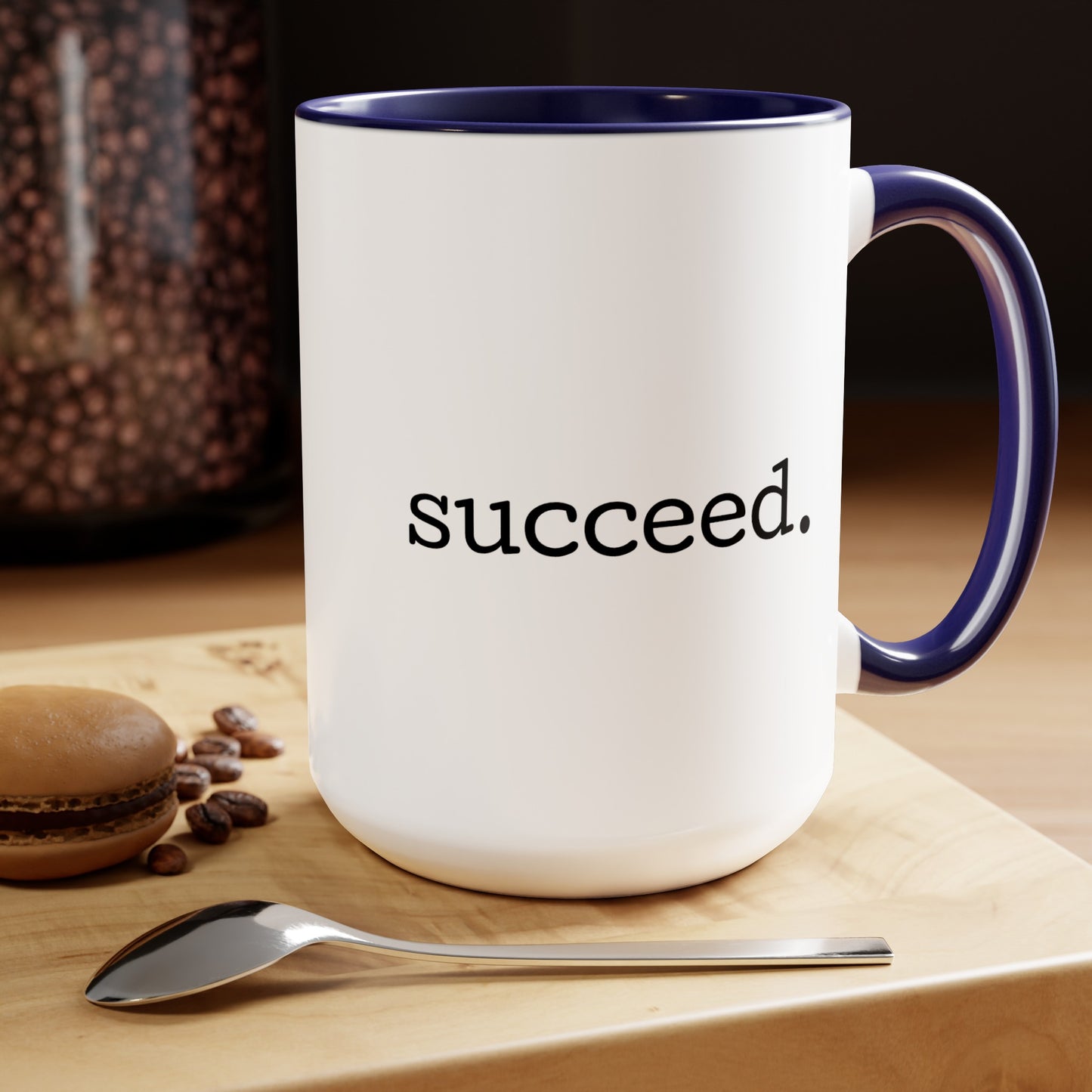 Wake. Pray. Hustle. Succeed. - 15oz Coffee Mugs - Inspirational Coffee Mug, Gift for Women and Men, Religious Coffee Mug