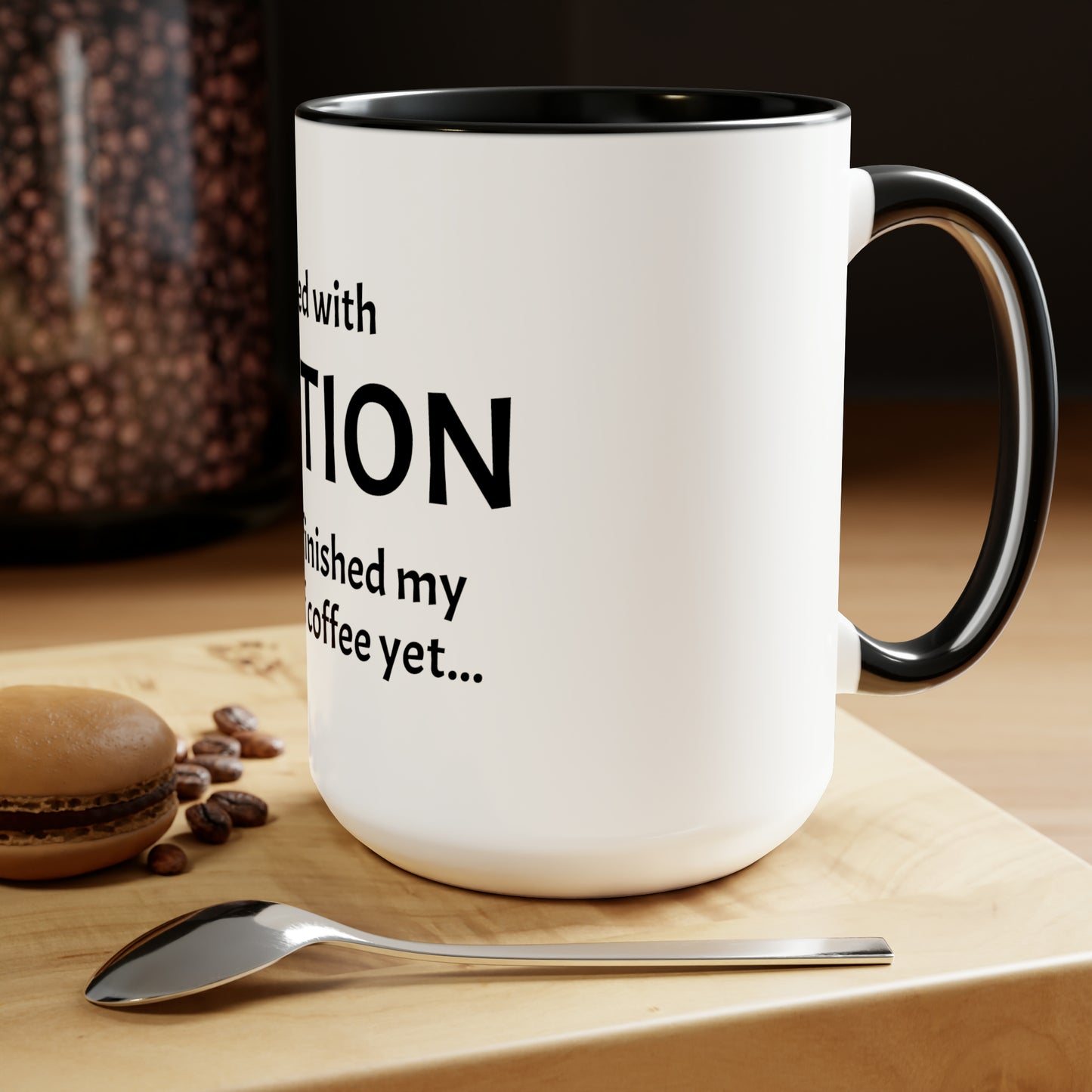 Proceed With Caution... Coffee - 15oz Large Coffee Mugs - Funny Coffee Mug, Mugs With Sayings, Gift for Women and Men, Gift for Him and Her, Humorous Coffee Mug