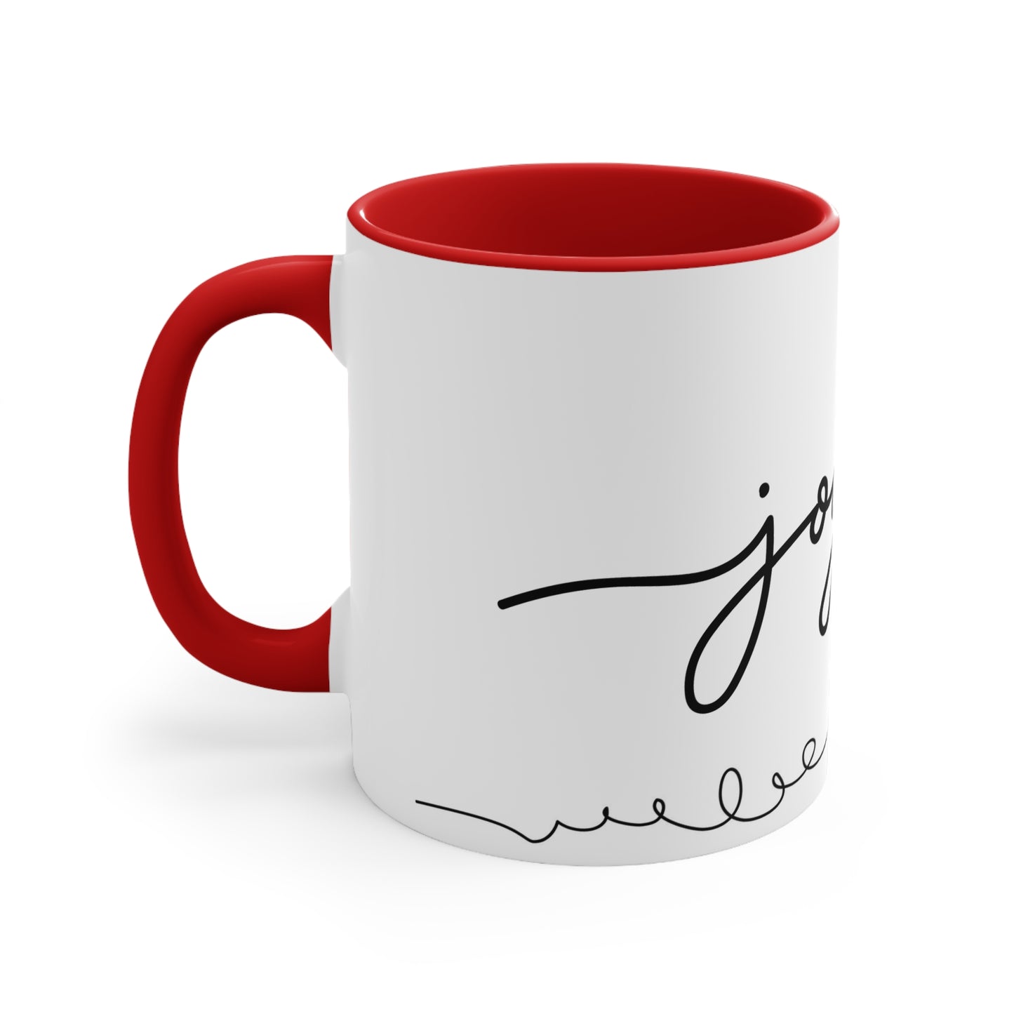 Joyful - 11oz Coffee Mug with handle - Christmas Ceramic Coffee Mug, Christmas Gifts - Festive Holiday Gift - Novelty Coffee Cup Lovers - Drink ware, Xmas Dining