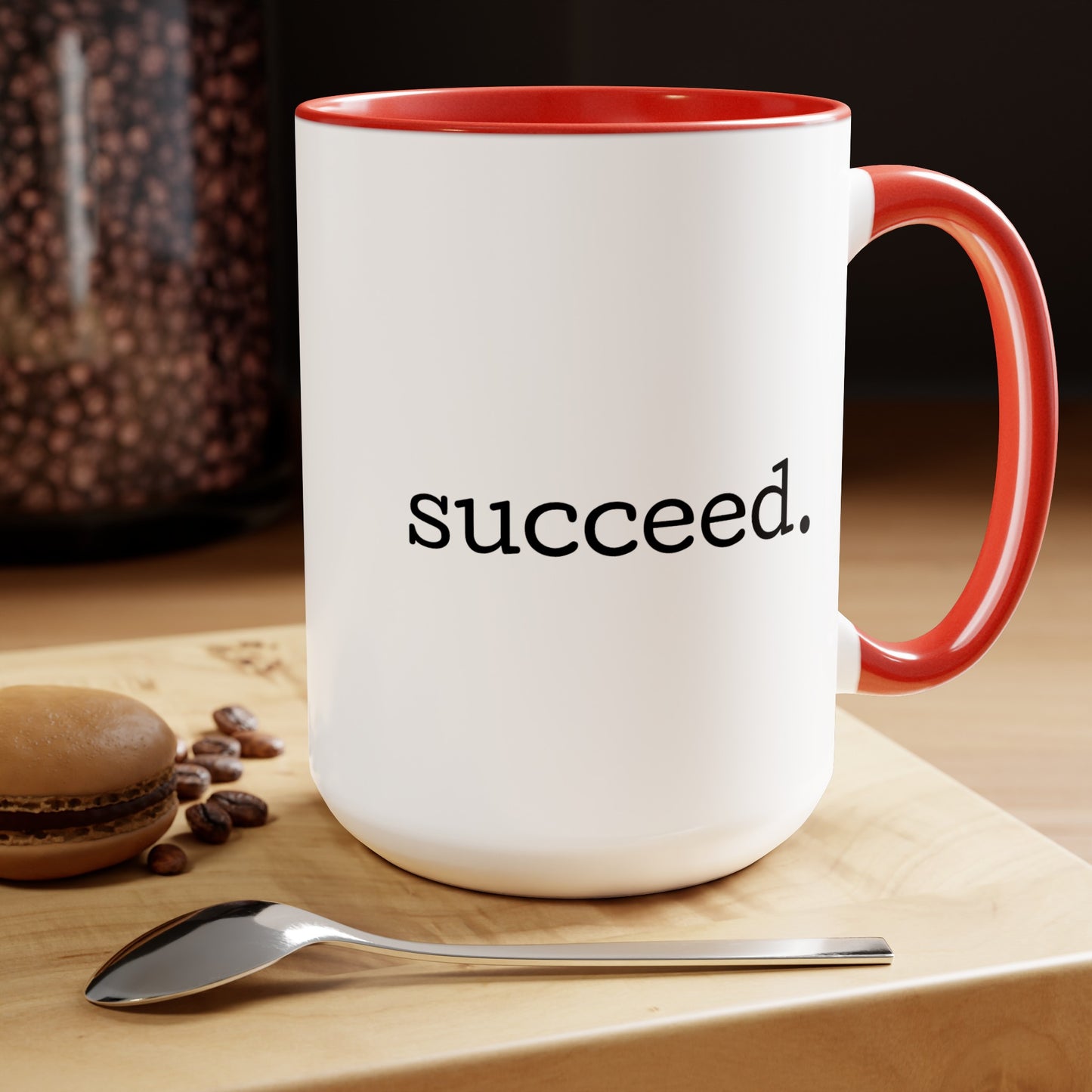 Wake. Pray. Hustle. Succeed. - 15oz Coffee Mugs - Inspirational Coffee Mug, Gift for Women and Men, Religious Coffee Mug