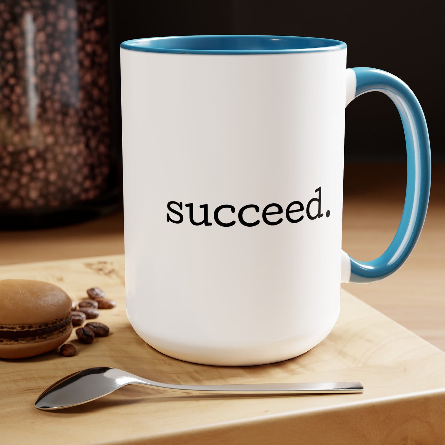 Wake. Pray. Hustle. Succeed. - 15oz Coffee Mugs - Inspirational Coffee Mug, Gift for Women and Men, Religious Coffee Mug