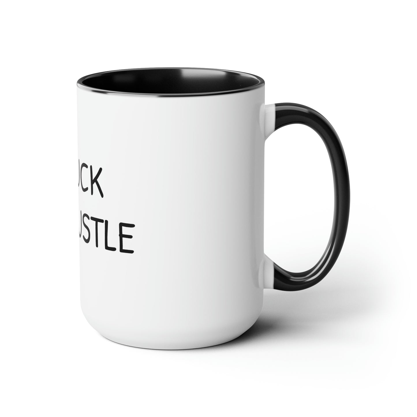 0% Luck 100% Hustle - 15oz Large Coffee Mugs - Inspirational Coffee Mug, Funny Coffee Mug, Mugs With Sayings, Gift for Women and Men, Gift for Him and Her, Ambitious Hustle Coffee Mug