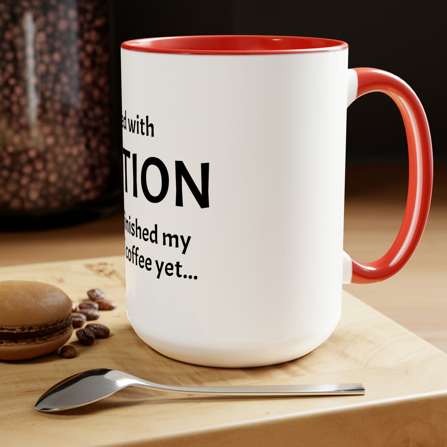 Proceed With Caution... Coffee - 15oz Large Coffee Mugs - Funny Coffee Mug, Mugs With Sayings, Gift for Women and Men, Gift for Him and Her, Humorous Coffee Mug
