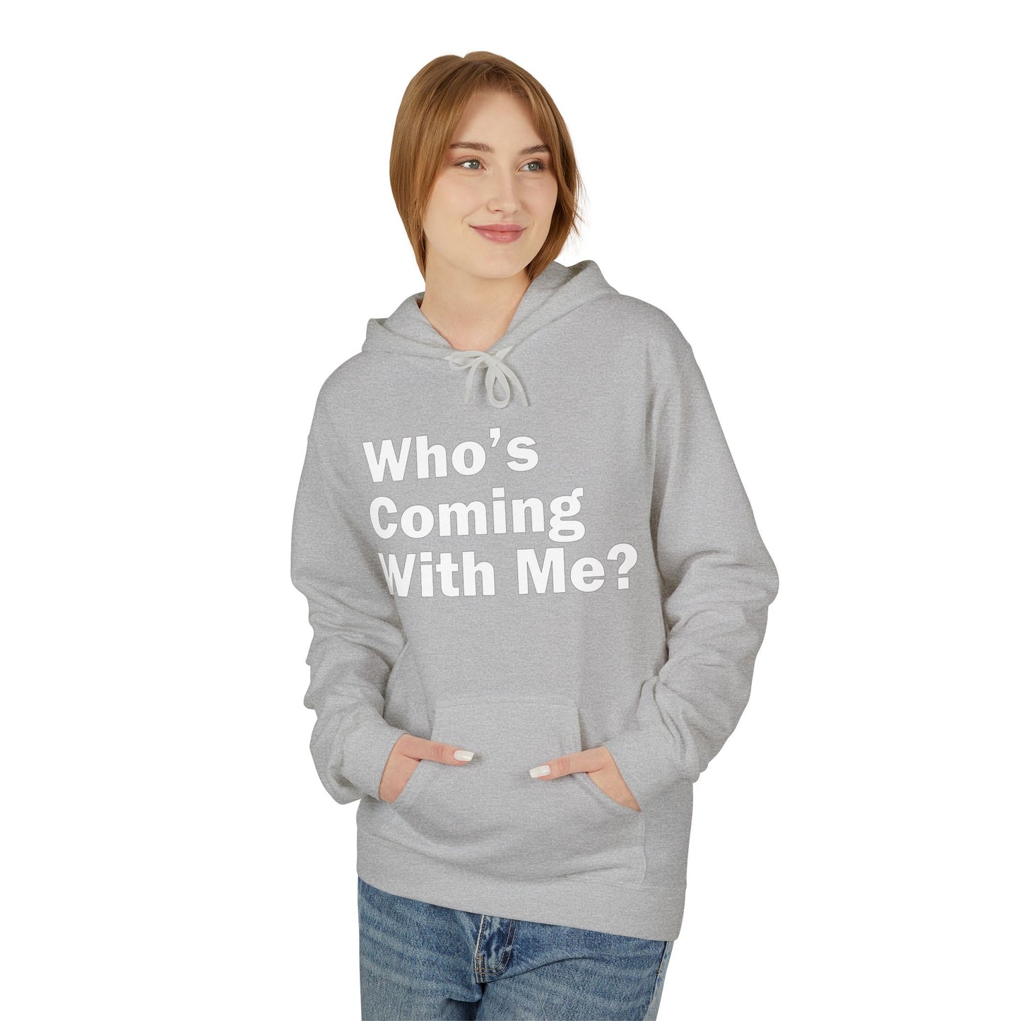 Who's Coming With Me? Unisex Midweight Softstyle Fleece Hoodie