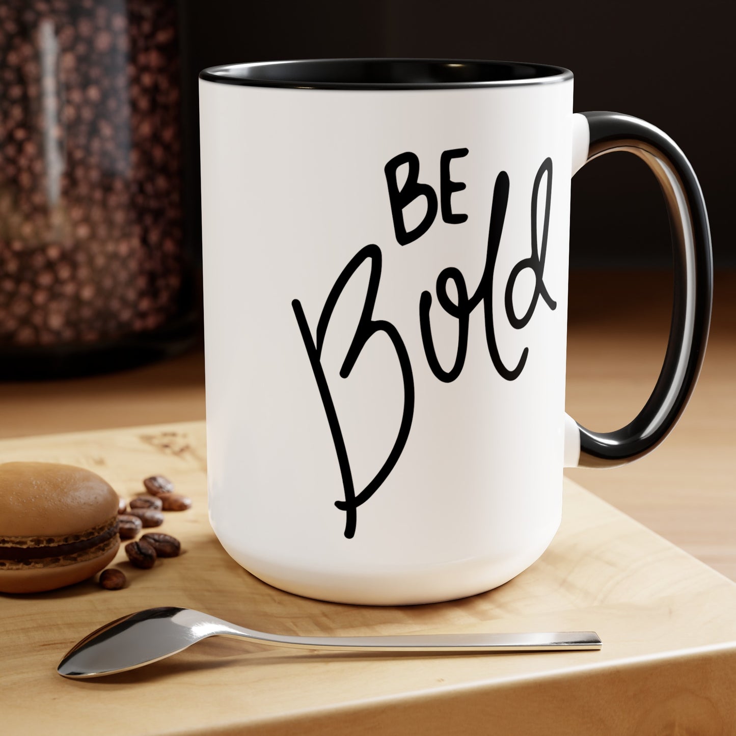 Be Bold - 15oz Large Coffee Mugs - Inspirational Coffee Mug, Gift for Women, Girl Power Gift, Gift for Women's History Month