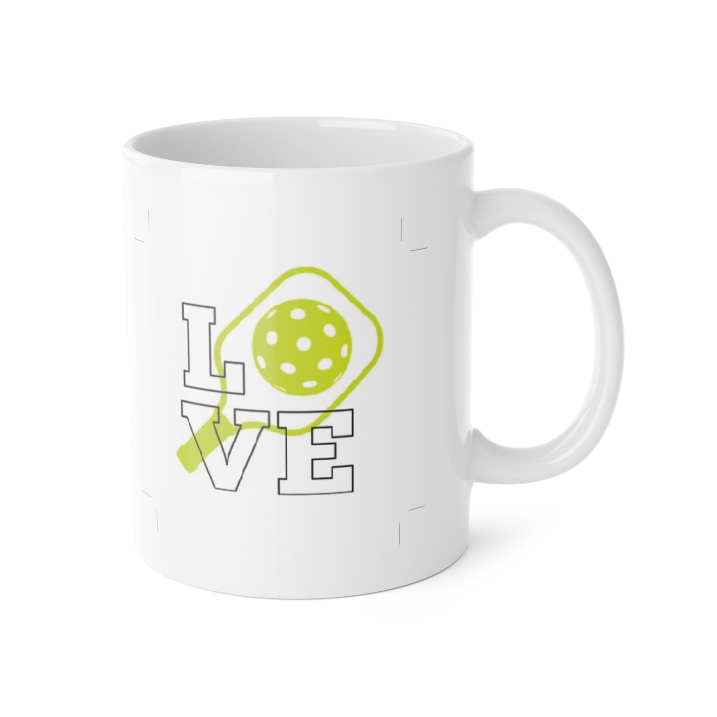 Pickleball Love Ceramic Mug, 11oz