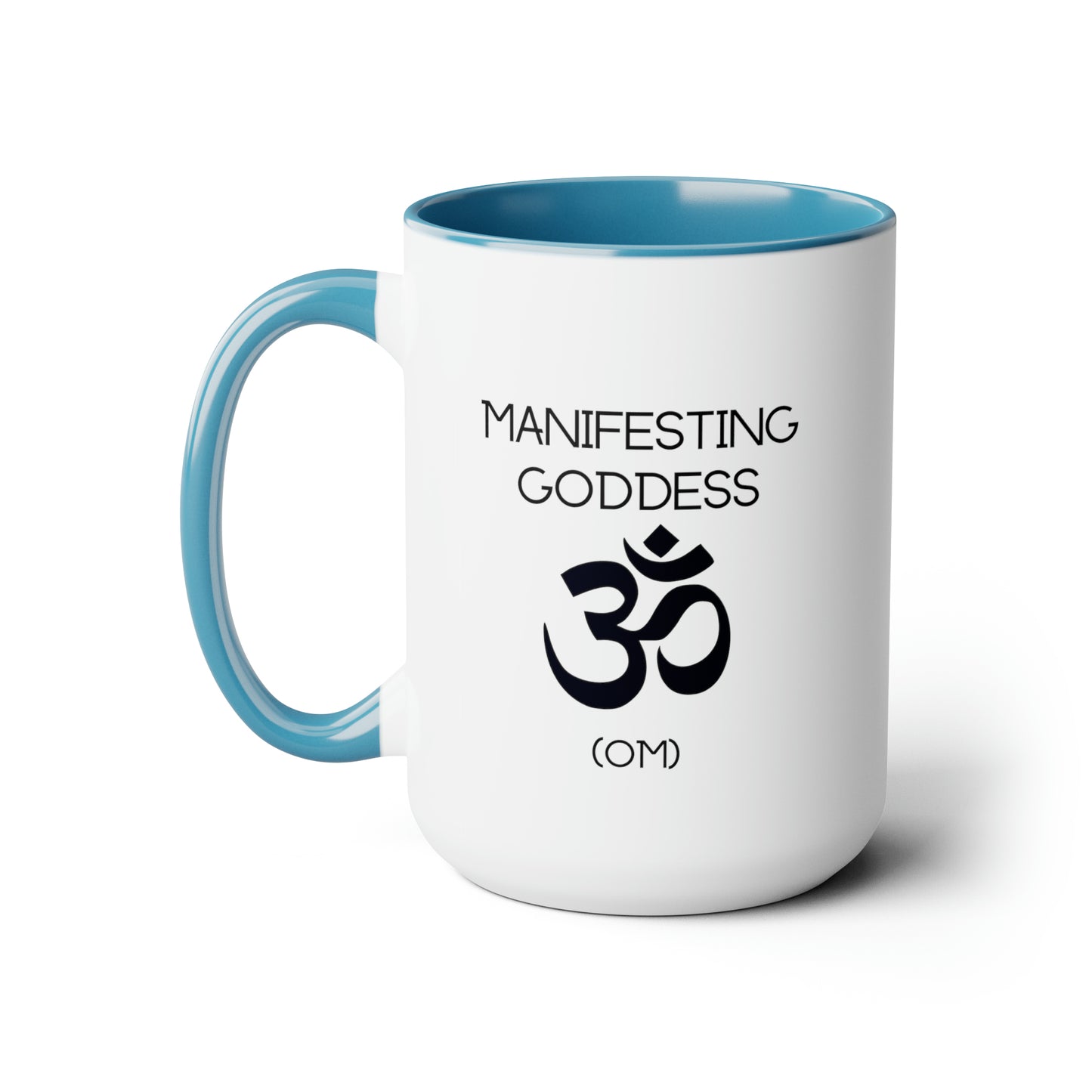 Om Manifesting Goddess - 15oz Large Mugs - Spiritual Coffee Mug, Pink Coffee Mug, Gift for Spiritual Friend, Novelty Coffee Mugs