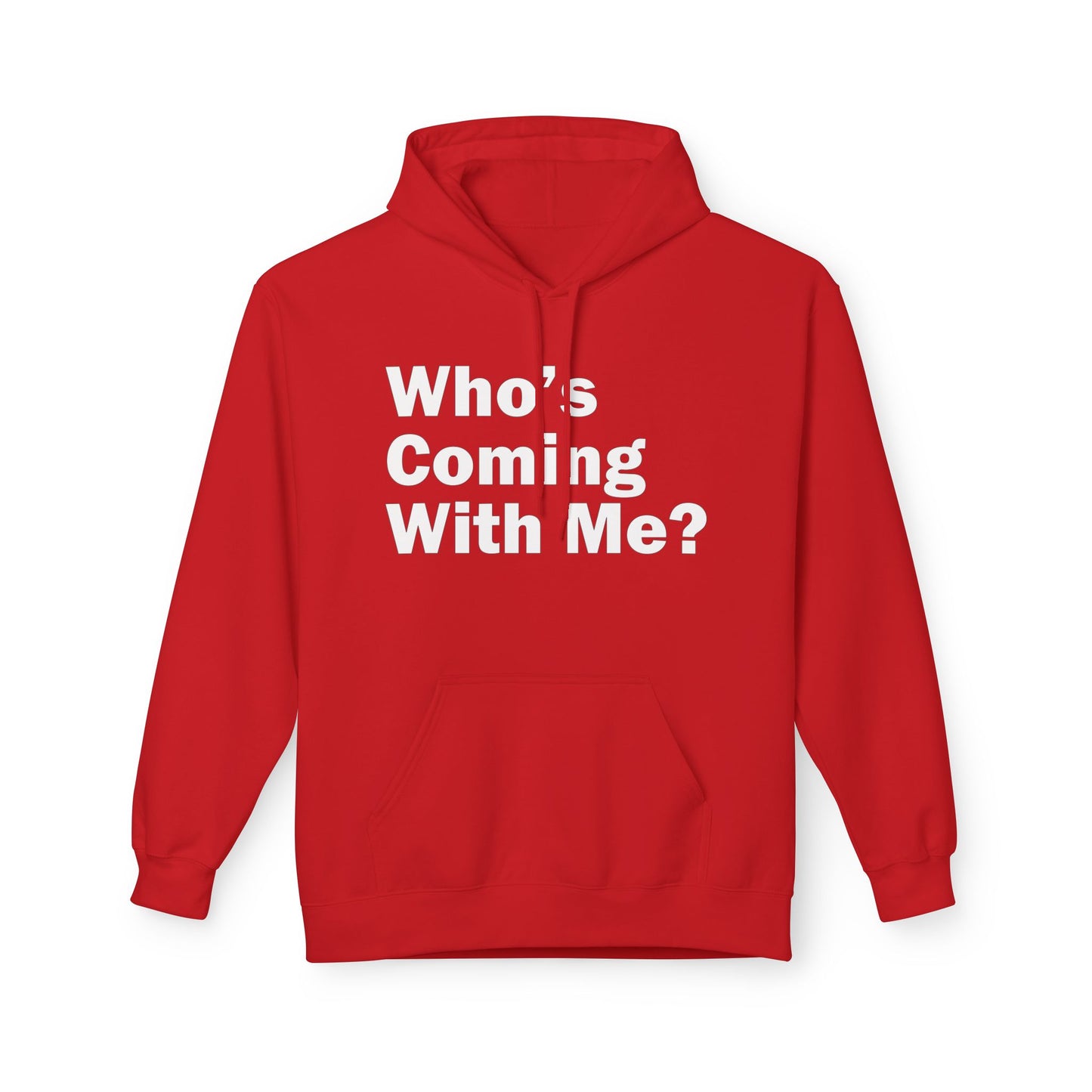 Who's Coming With Me? Unisex Midweight Softstyle Fleece Hoodie