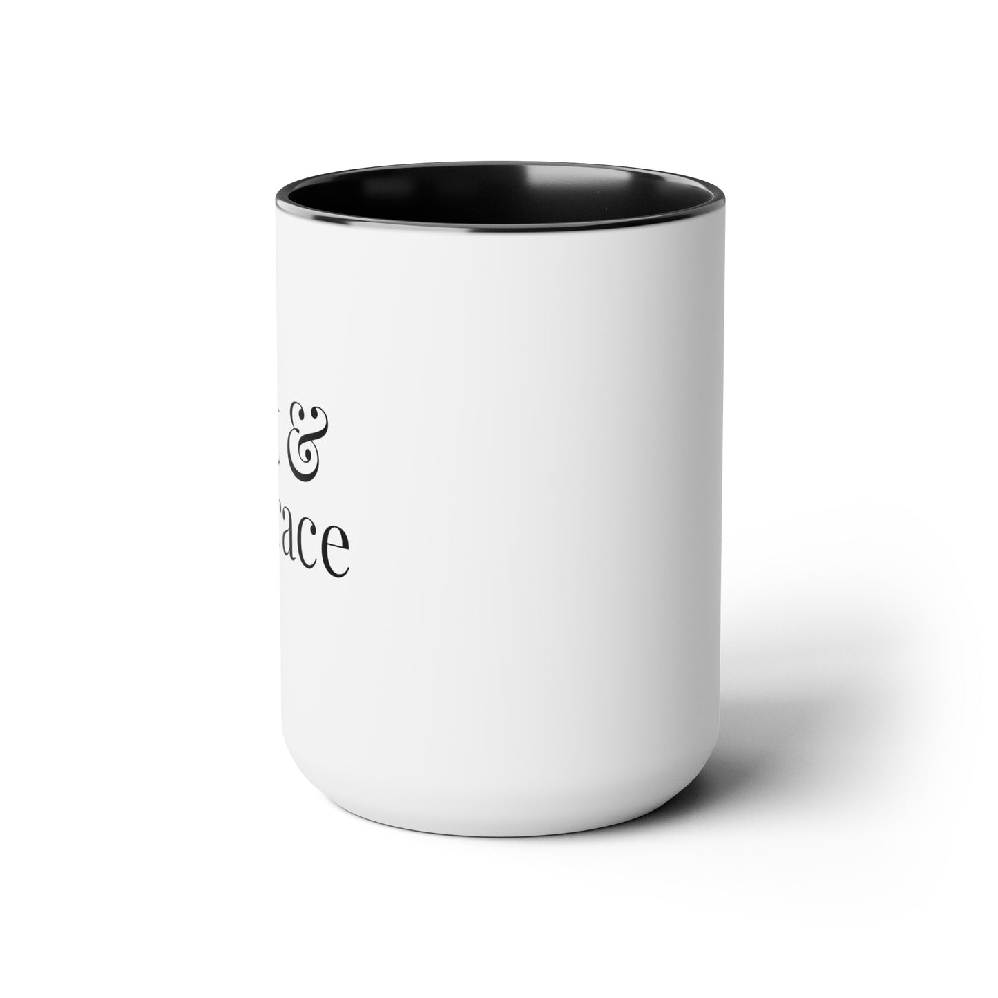 Grit And Grace - 15oz Large Coffee Mugs - Inspirational Coffee Mug, Gift for Women and Men, Persevere Gift, Religious Coffee Mug