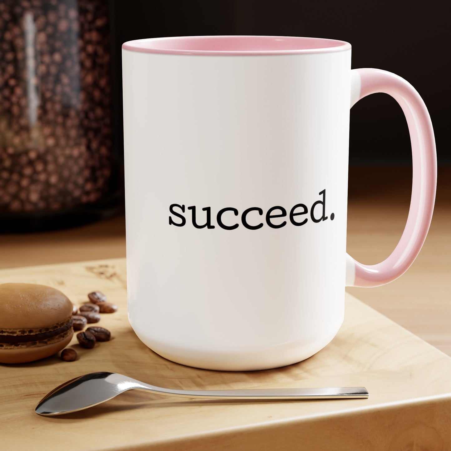 Wake. Pray. Hustle. Succeed. - 15oz Coffee Mugs - Inspirational Coffee Mug, Gift for Women and Men, Religious Coffee Mug