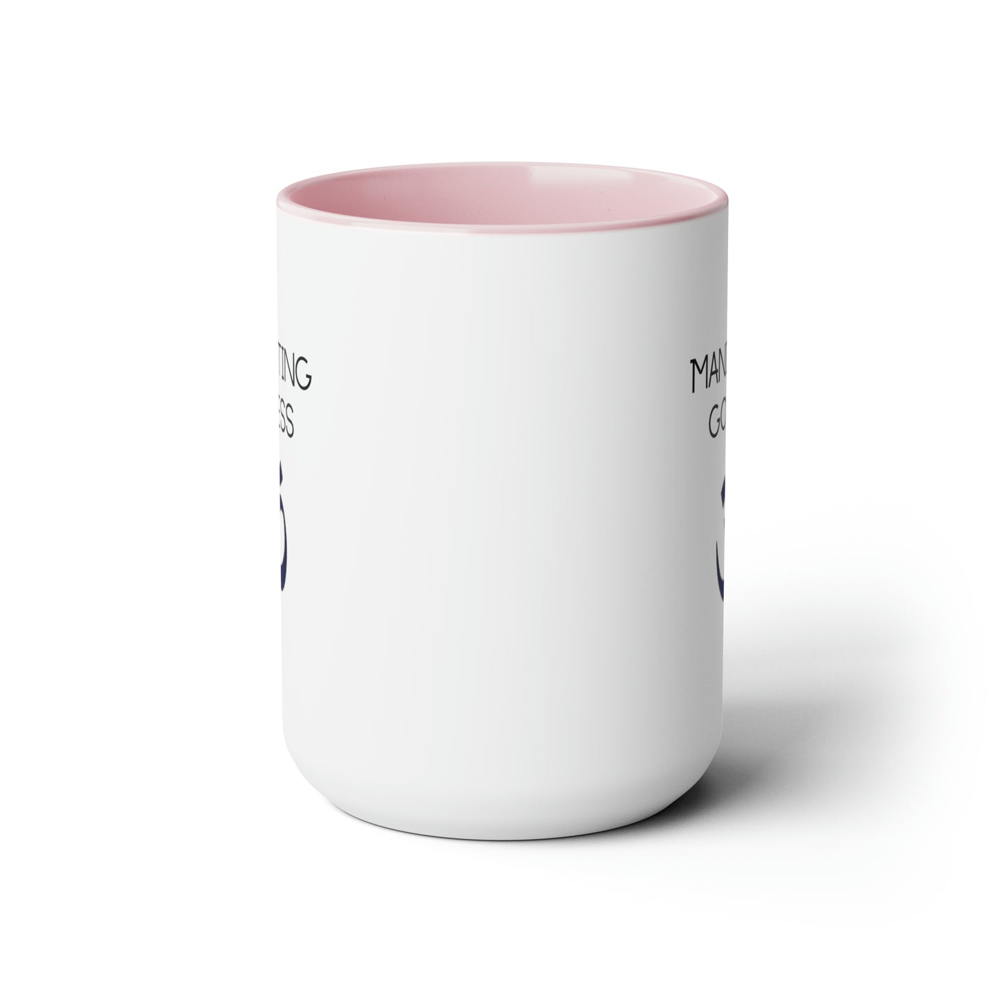 Om Manifesting Goddess - 15oz Large Mugs - Spiritual Coffee Mug, Pink Coffee Mug, Gift for Spiritual Friend, Novelty Coffee Mugs