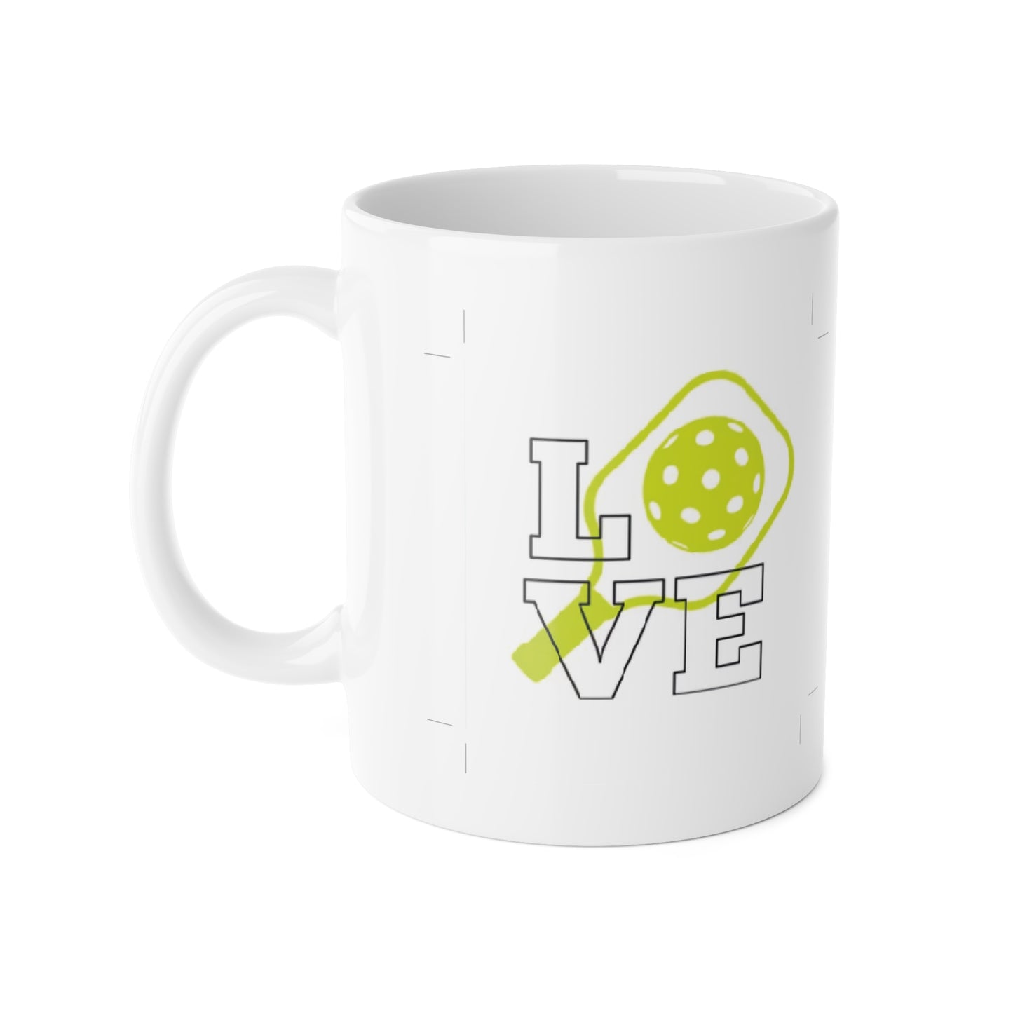 Pickleball Love Ceramic Mug, 11oz