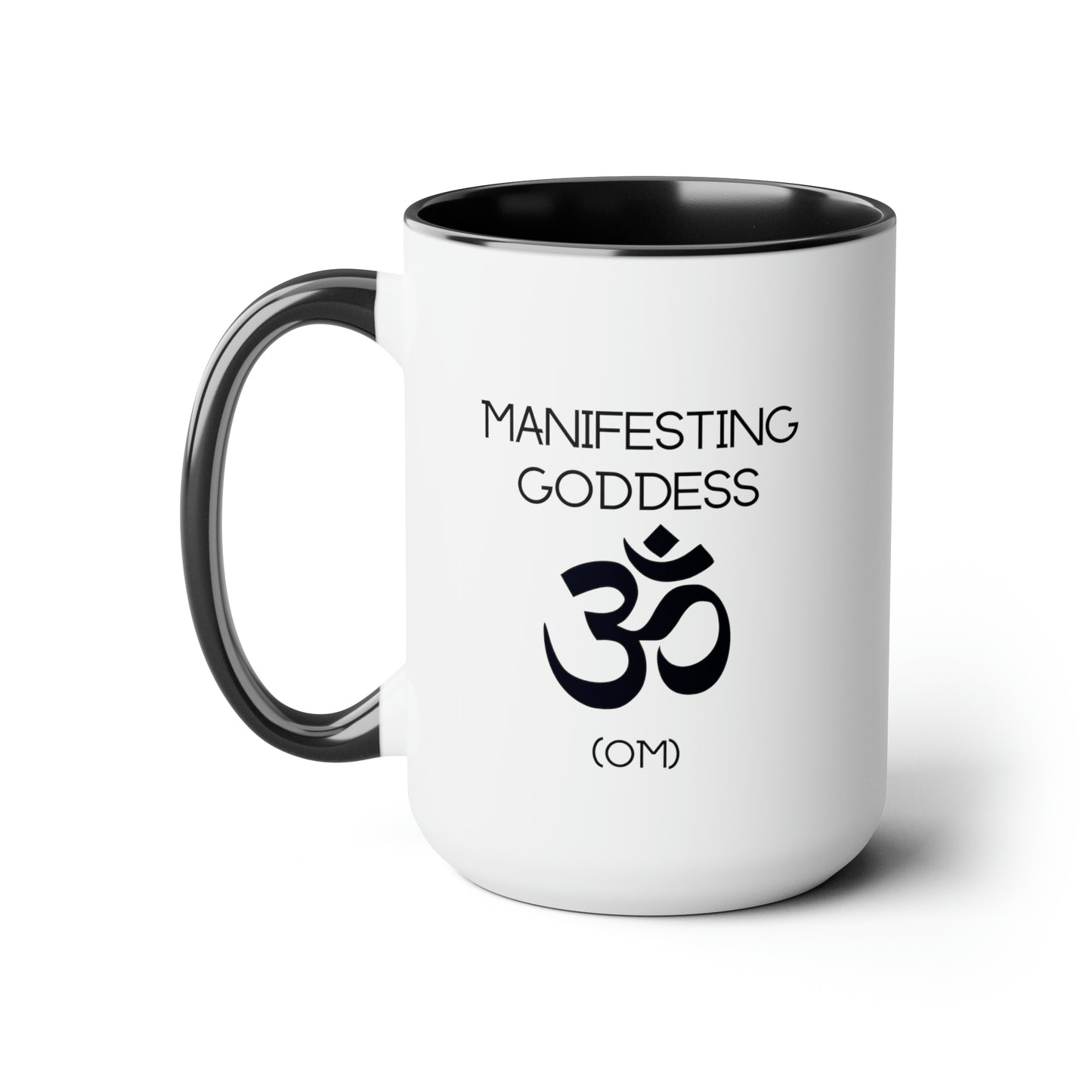 Om Manifesting Goddess - 15oz Large Mugs - Spiritual Coffee Mug, Pink Coffee Mug, Gift for Spiritual Friend, Novelty Coffee Mugs