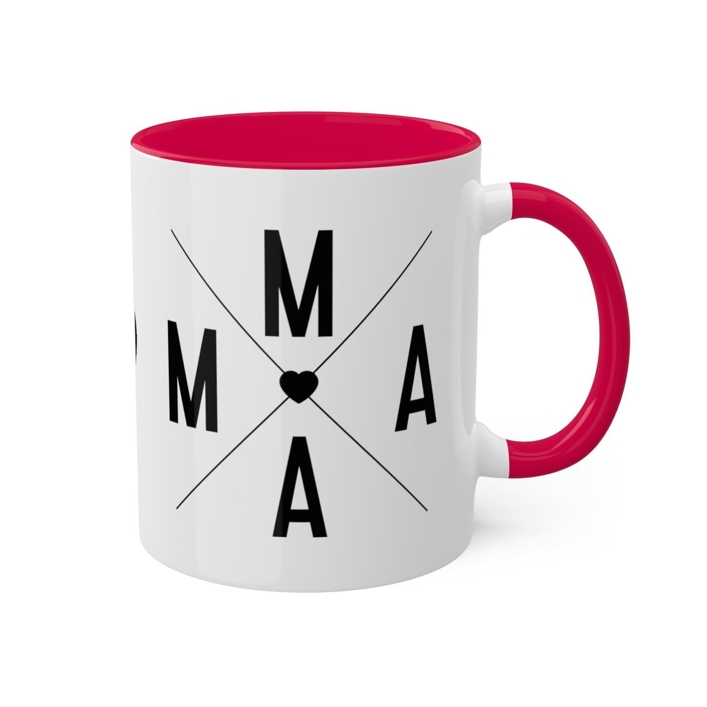 Mama Queen of Hearts - 11oz Coffee Mug, Pink Coffee Mug for Mama, Mother's Day Gift, Love Mama Coffee Cup, Gift for Mama