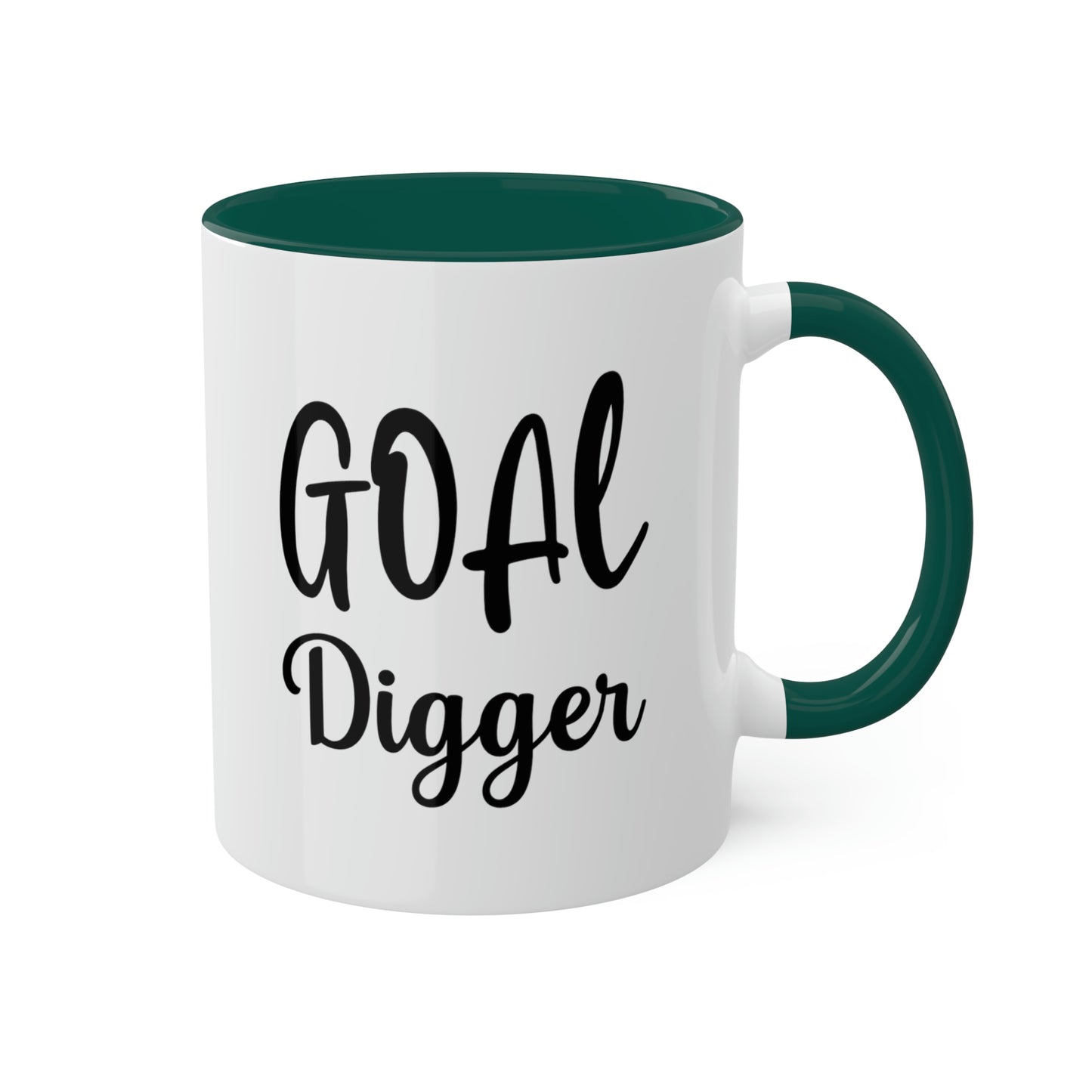 Goal Digger -11oz Coffee Mug - Mug for Ambition, Pink Coffee Mug for Coffee Lover, Mug for Goals, Gift for Boss