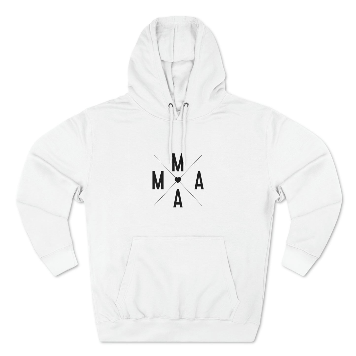 Mama (x) - Unisex Premium Pullover Hoodie - blck - Mother's Day Gift, Novelty Hoodie for Mom, Gift for Mama, Sweatshirt for Mama