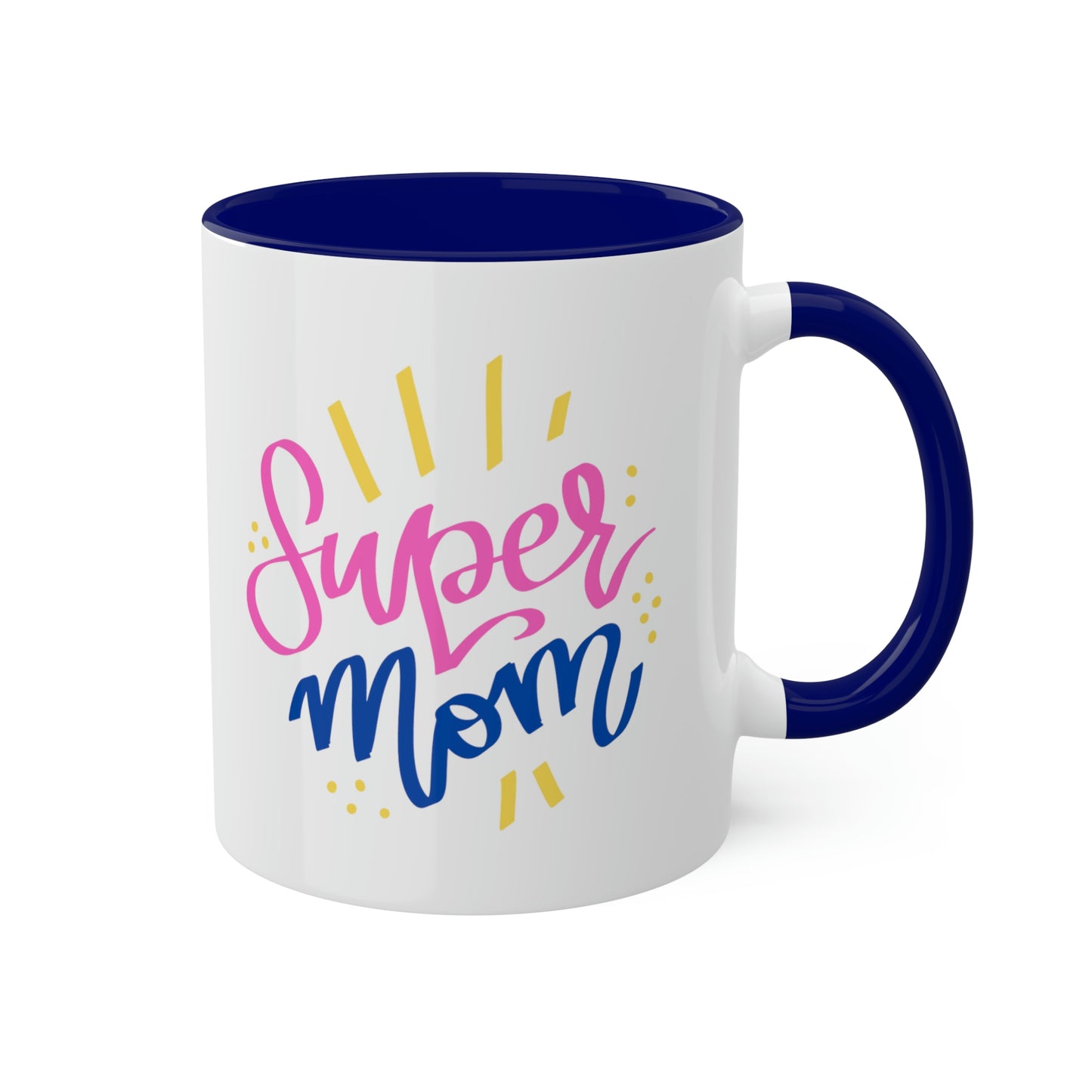 Super Mom -11oz Coffee Mug - Mug for Mom, Pink Coffee Mug for Coffee Lover, Mug for Best Mom, Gift for Super Mom, Gift for Wife