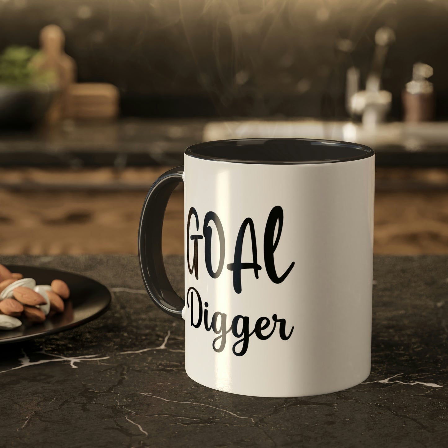 Goal Digger -11oz Coffee Mug - Mug for Ambition, Pink Coffee Mug for Coffee Lover, Mug for Goals, Gift for Boss