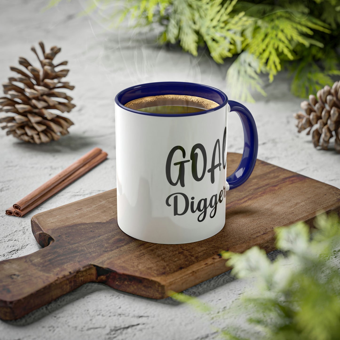 Goal Digger -11oz Coffee Mug - Mug for Ambition, Pink Coffee Mug for Coffee Lover, Mug for Goals, Gift for Boss