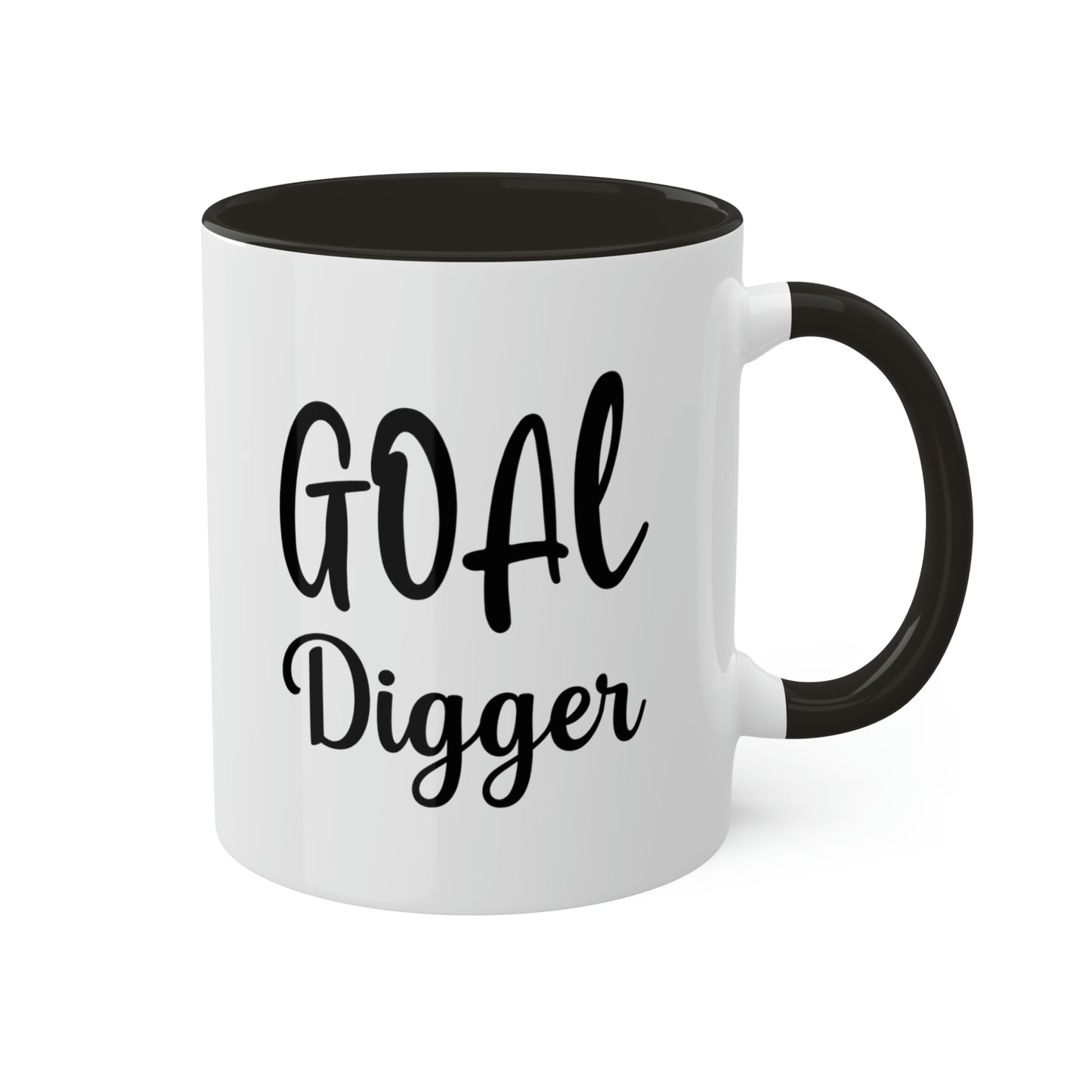 Goal Digger -11oz Coffee Mug - Mug for Ambition, Pink Coffee Mug for Coffee Lover, Mug for Goals, Gift for Boss