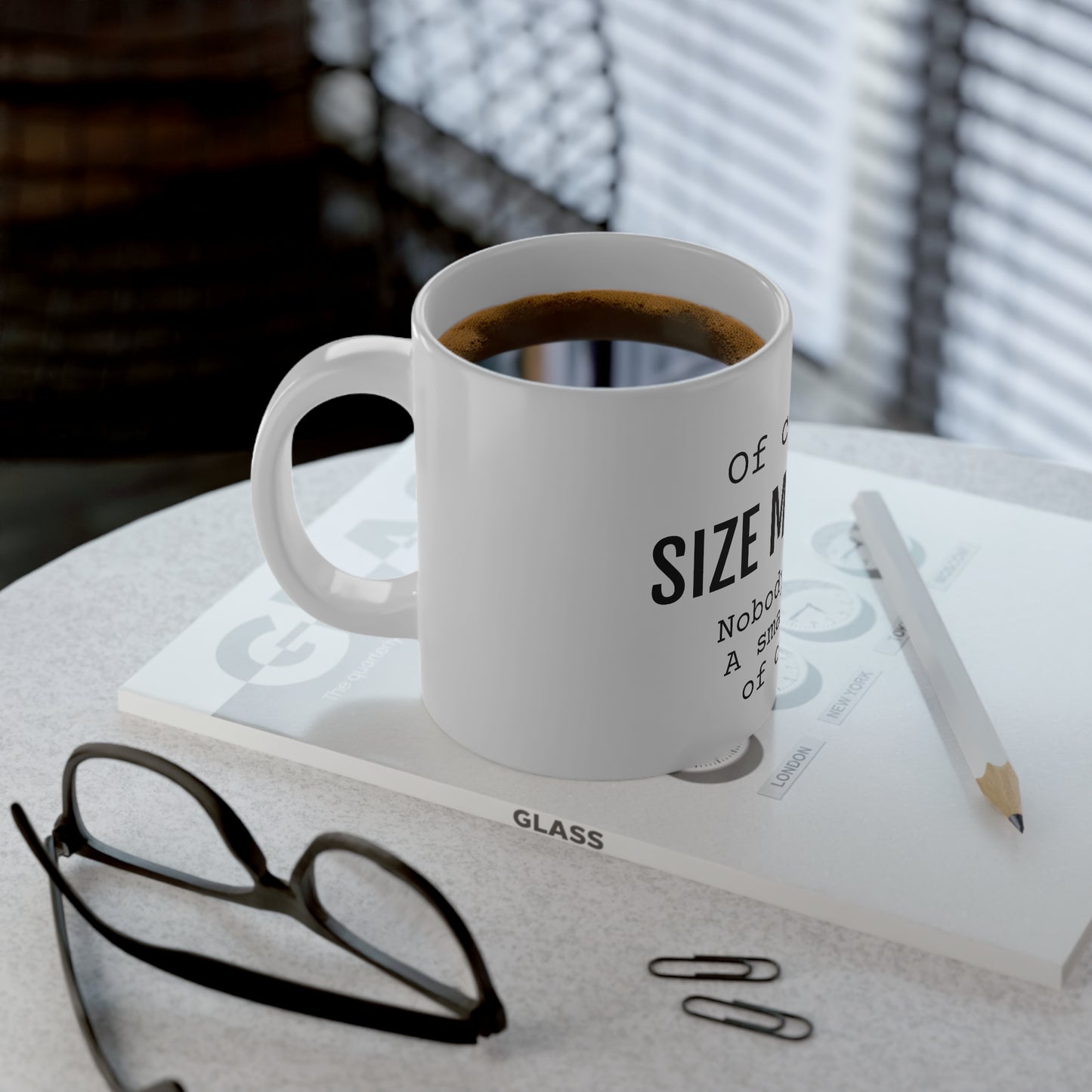 Of Course Size Matters Coffee Cup - Jumbo Mug, 20oz - Funny Coffee Mug, Mugs With Sayings, Gift for Women and Men, Gift for Him and Her, Humorous Coffee Mug