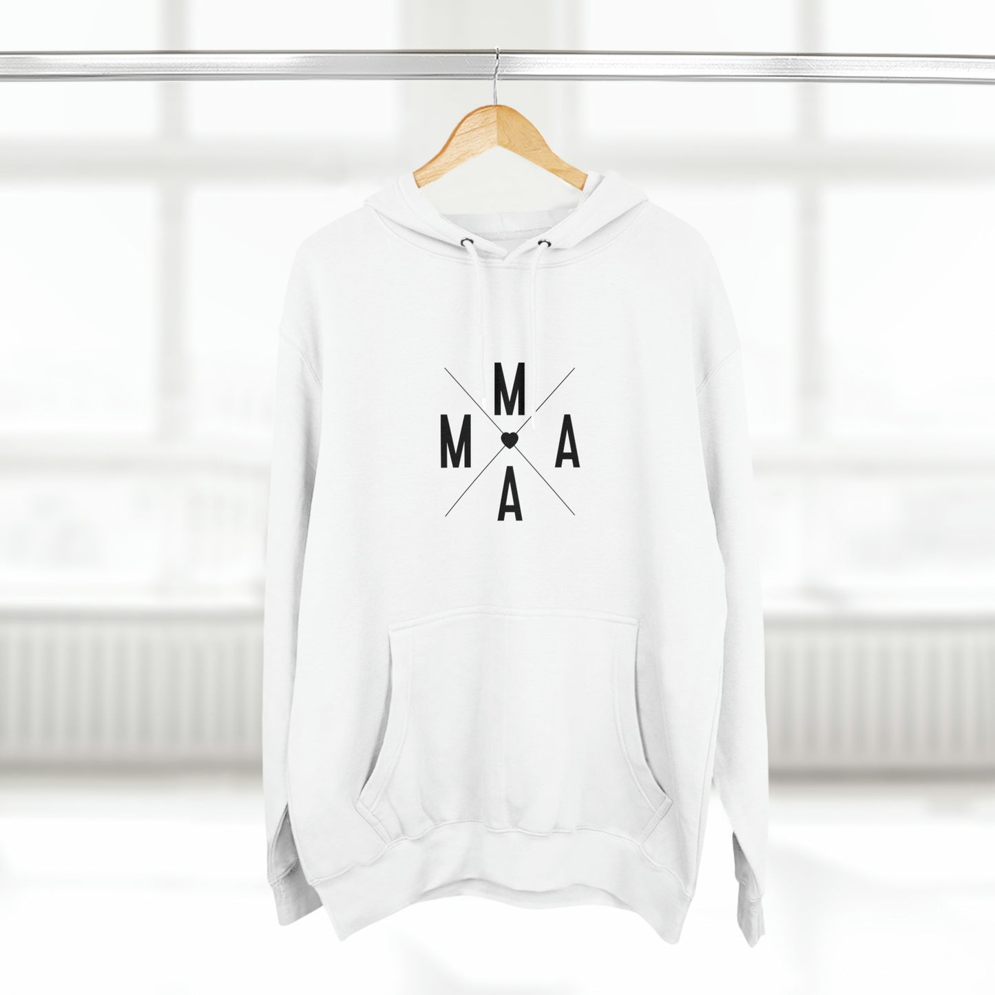 Mama (x) - Unisex Premium Pullover Hoodie - blck - Mother's Day Gift, Novelty Hoodie for Mom, Gift for Mama, Sweatshirt for Mama