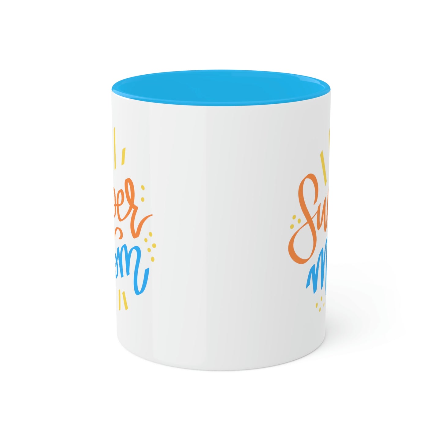 Super Mom (yellow) -11oz Coffee Mug - Mug for Mom, Mug for Coffee Lover, Mug for Best Mom, Gift for Super Mom, Gift for Wife