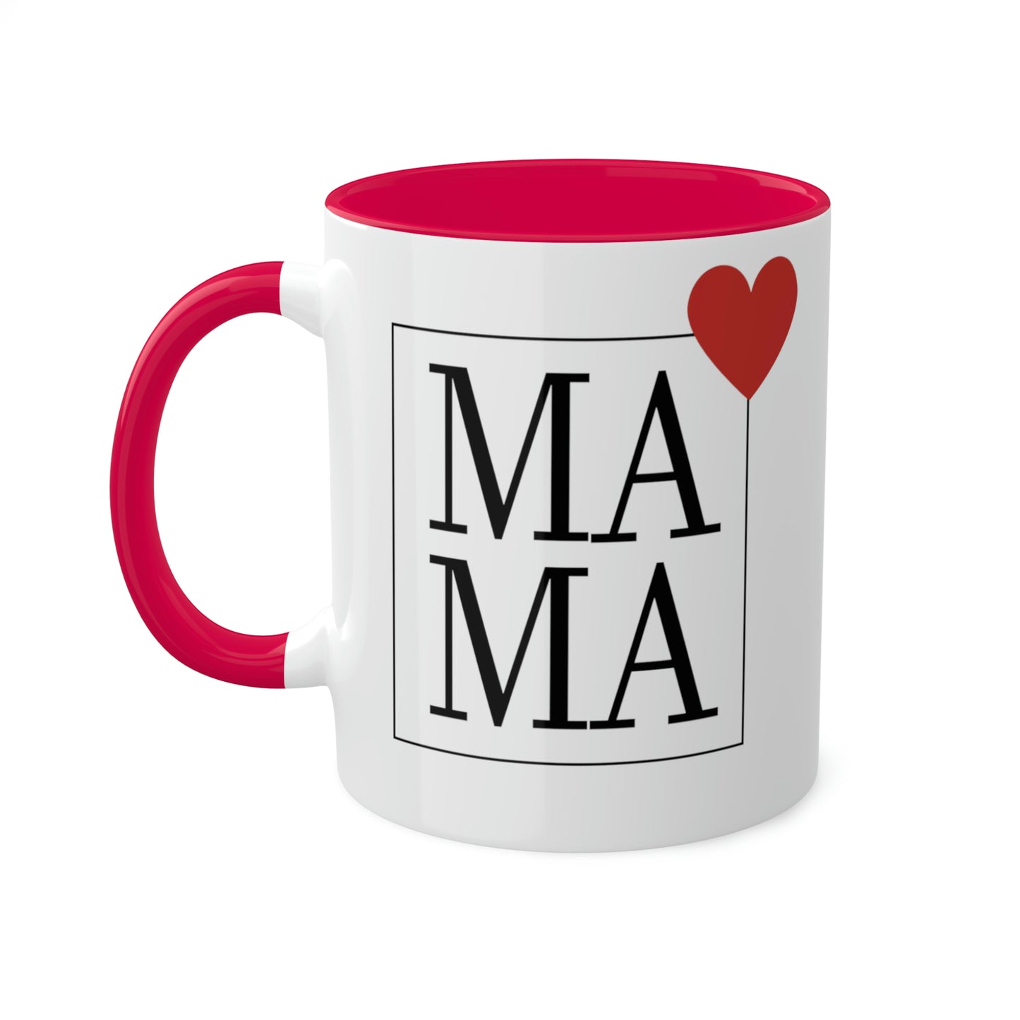 Mama (heart) - 11oz Coffee Mug, Novelty Mug for Mama, Mother's Day Gift, Love Mama Coffee Cup, Gift for Mama, Pink Coffee Mug