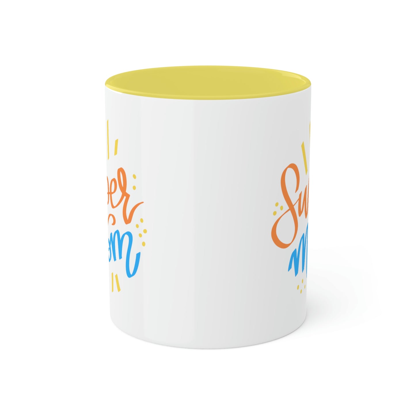 Super Mom (yellow) -11oz Coffee Mug - Mug for Mom, Mug for Coffee Lover, Mug for Best Mom, Gift for Super Mom, Gift for Wife