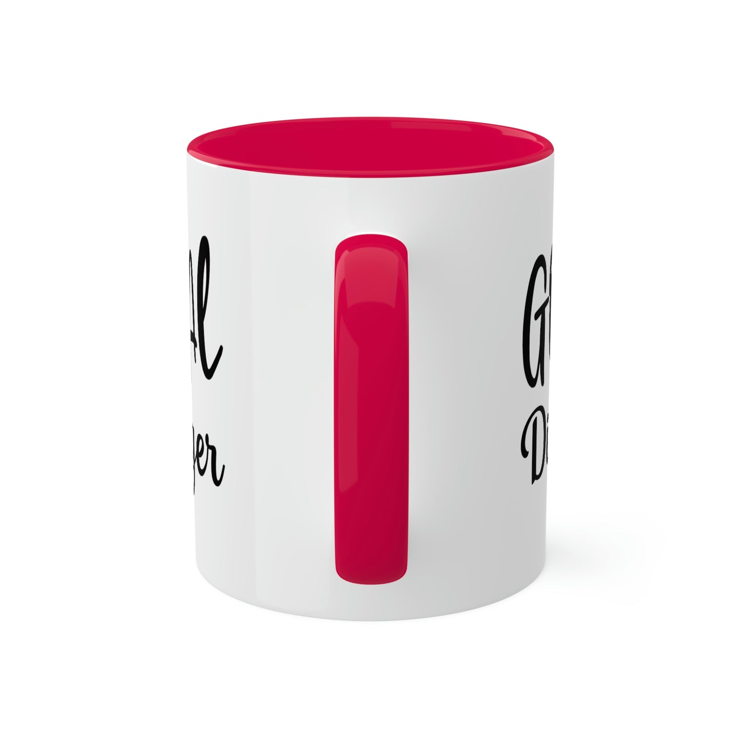 Goal Digger -11oz Coffee Mug - Mug for Ambition, Pink Coffee Mug for Coffee Lover, Mug for Goals, Gift for Boss
