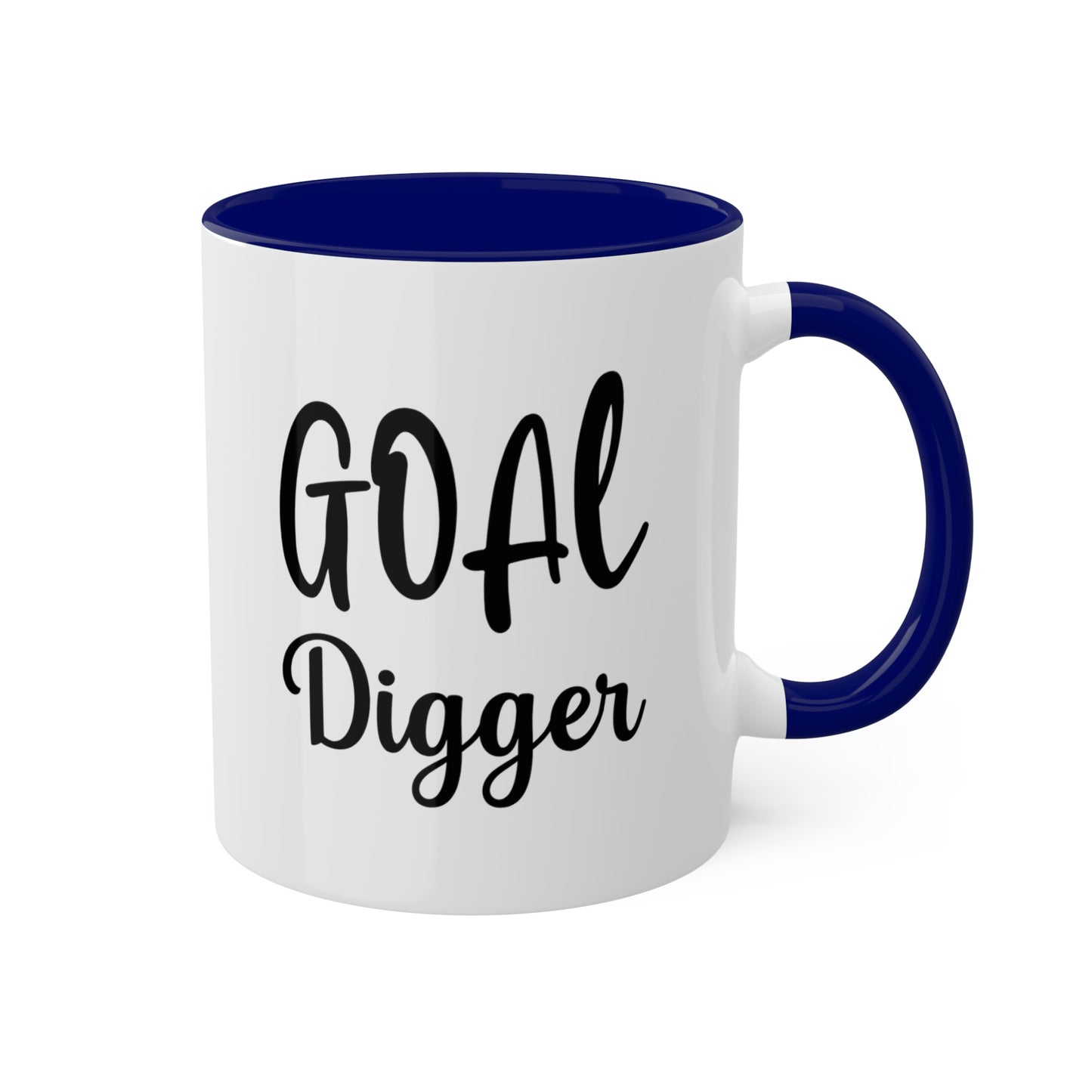 Goal Digger -11oz Coffee Mug - Mug for Ambition, Pink Coffee Mug for Coffee Lover, Mug for Goals, Gift for Boss