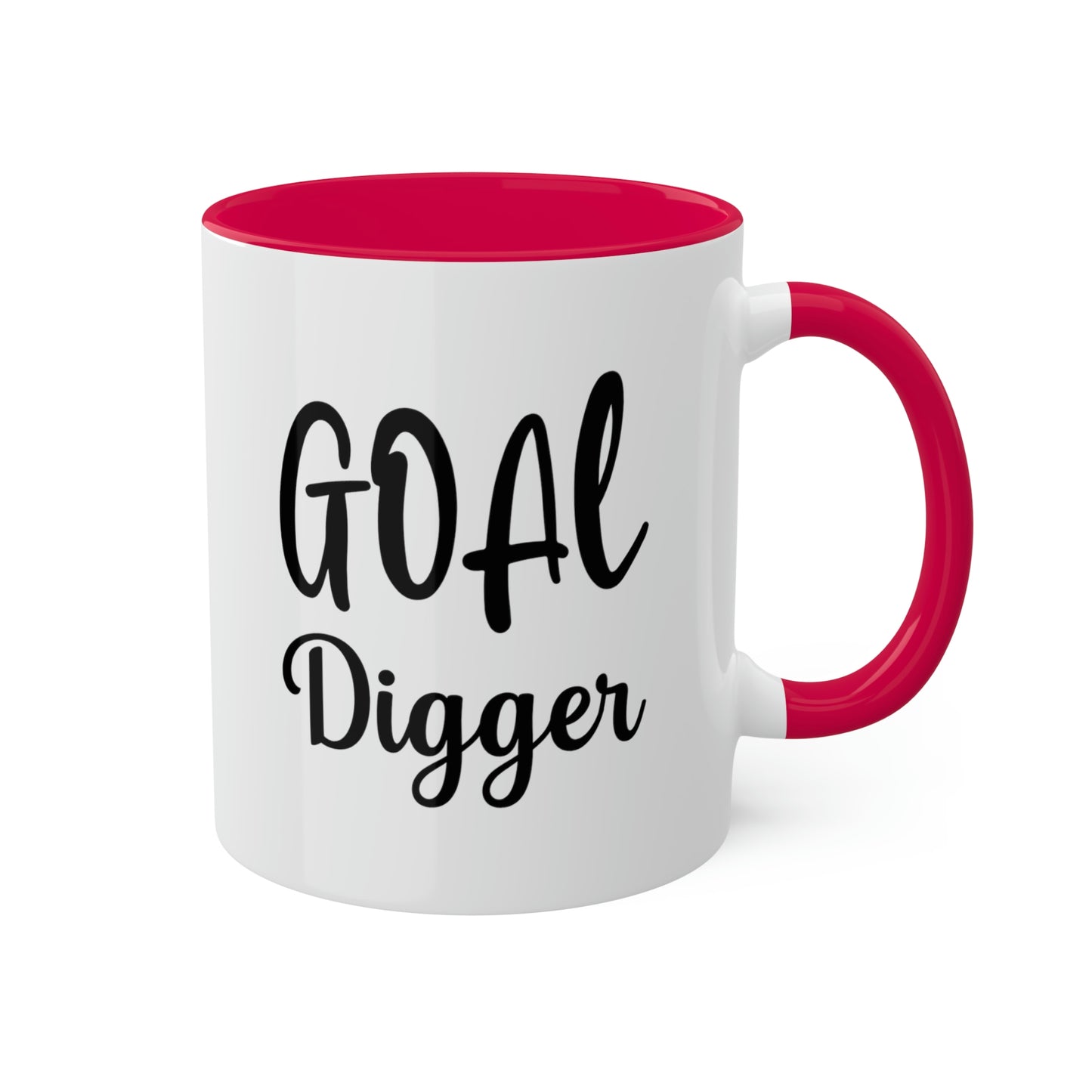 Goal Digger -11oz Coffee Mug - Mug for Ambition, Pink Coffee Mug for Coffee Lover, Mug for Goals, Gift for Boss