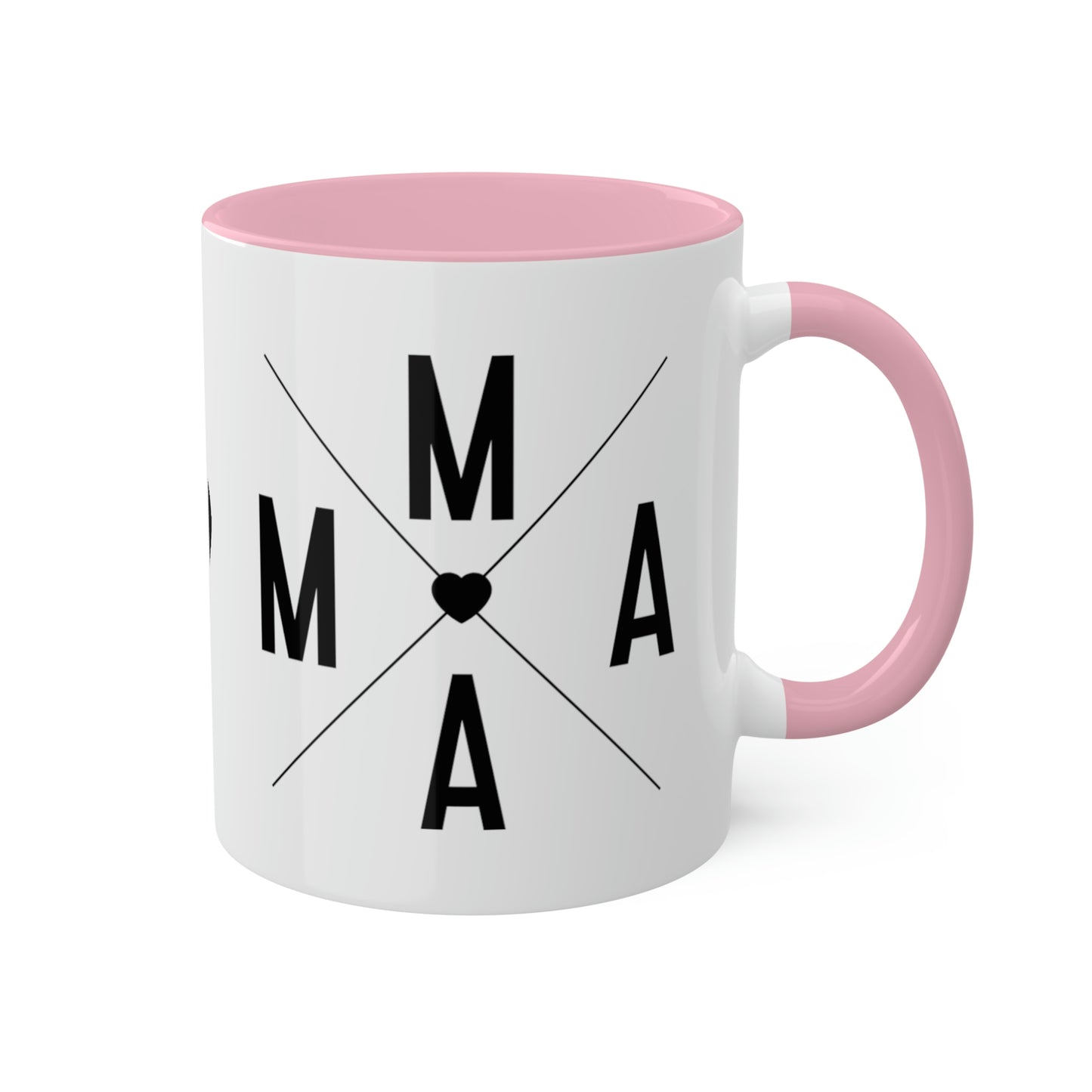 Mama Queen of Hearts - 11oz Coffee Mug, Pink Coffee Mug for Mama, Mother's Day Gift, Love Mama Coffee Cup, Gift for Mama