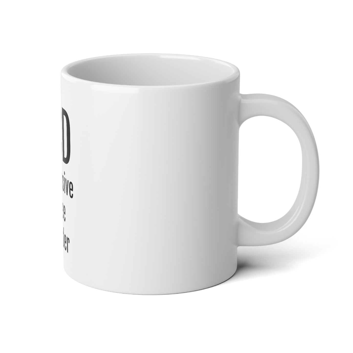OCD Obsessive Coffee Disorder - 20oz Jumbo Mug - Inspirational Coffee Mug, Funny Coffee Mug, Mugs With Sayings, Gift for Women and Men, Gift for Her, Humorous Coffee Mug