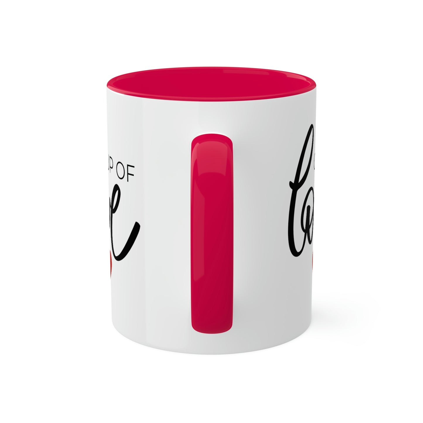 Cup of Love -11oz Coffee Mug - Gift for Mom, Pink Coffee Mug, Mug with Love, Gift for Wife, Mug for Girlfriend, Love You Mug