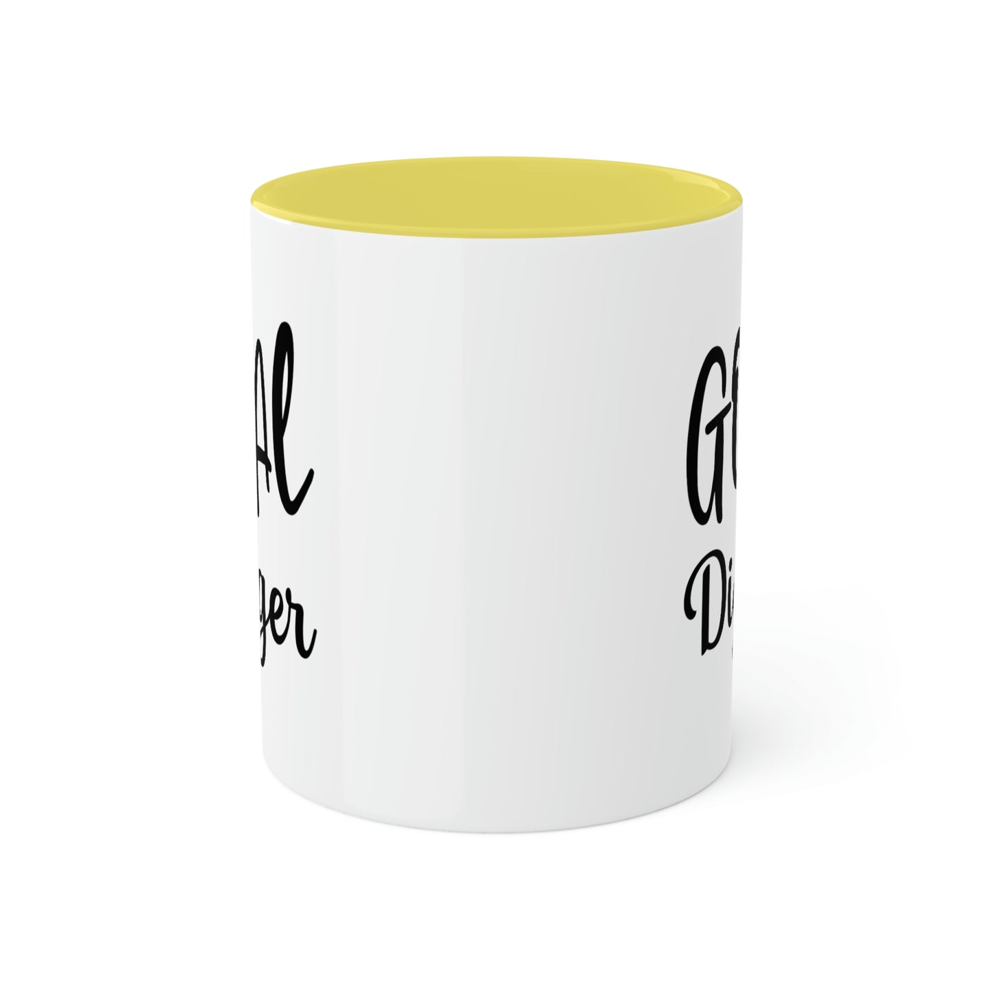 Goal Digger -11oz Coffee Mug - Mug for Ambition, Pink Coffee Mug for Coffee Lover, Mug for Goals, Gift for Boss