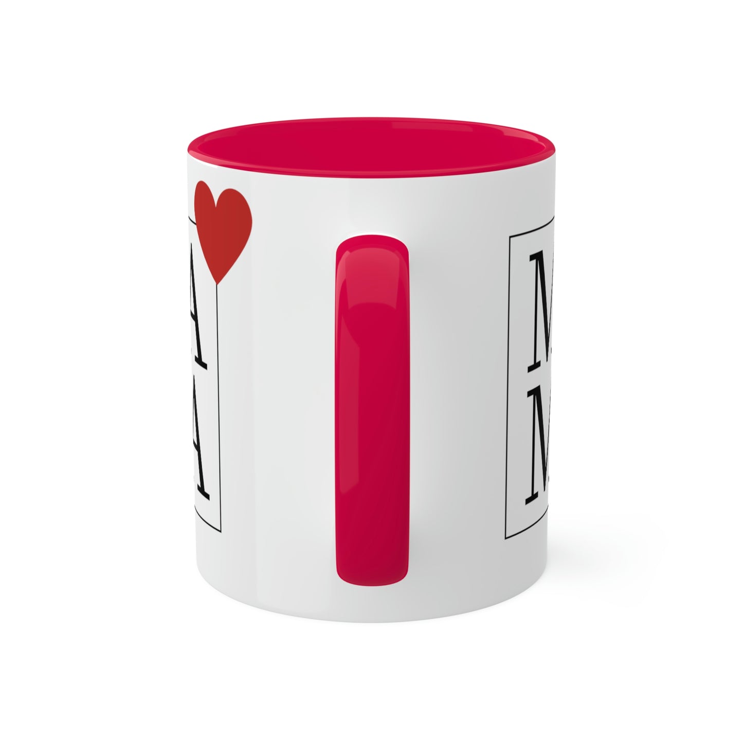 Mama (heart) - 11oz Coffee Mug, Novelty Mug for Mama, Mother's Day Gift, Love Mama Coffee Cup, Gift for Mama, Pink Coffee Mug