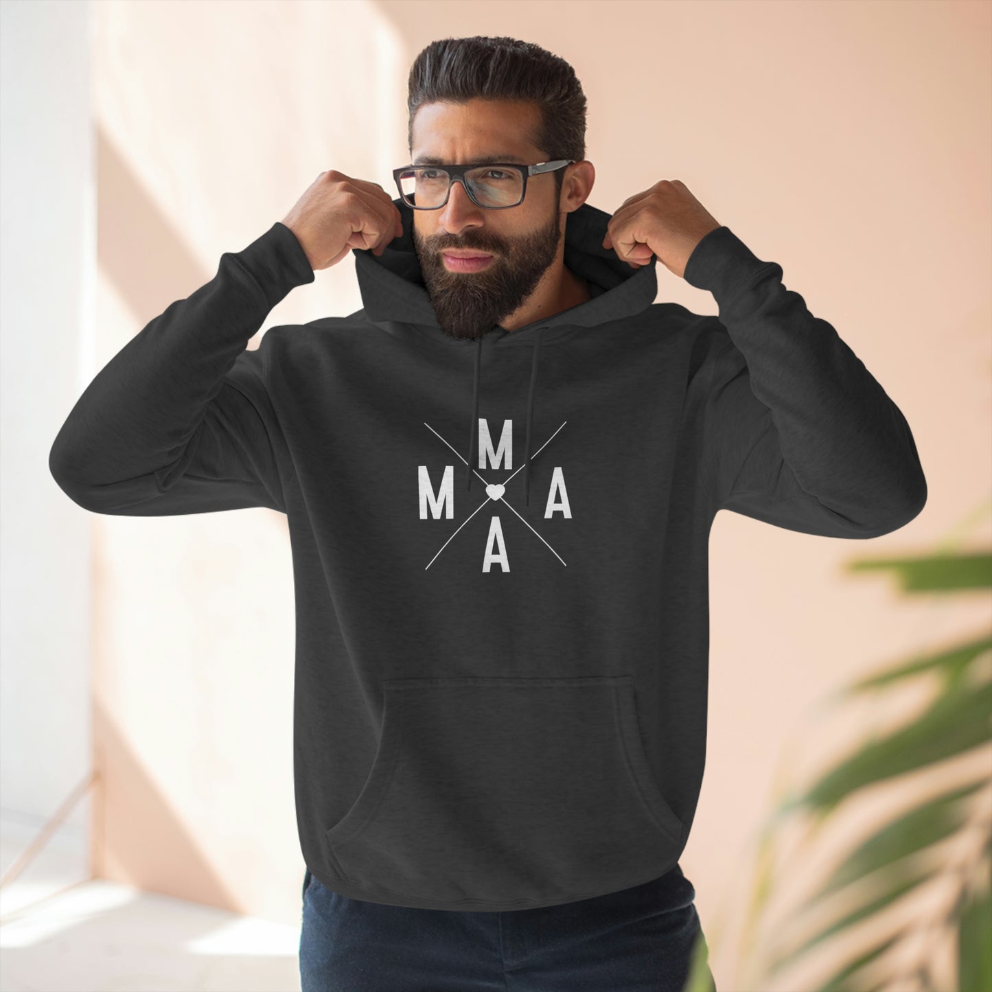 Mama (x) - Unisex Premium Pullover Hoodie - Mother's Day Gift, Novelty Hoodie for Mom, Gift for Mama