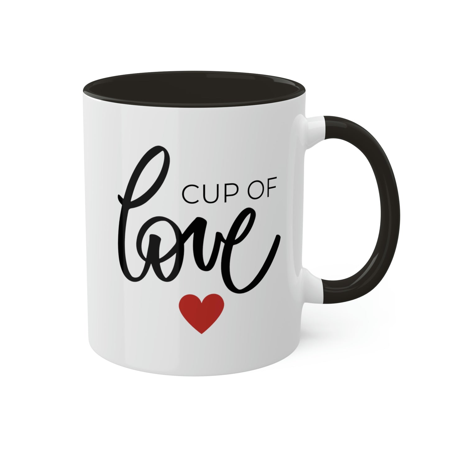 Cup of Love -11oz Coffee Mug - Gift for Mom, Pink Coffee Mug, Mug with Love, Gift for Wife, Mug for Girlfriend, Love You Mug