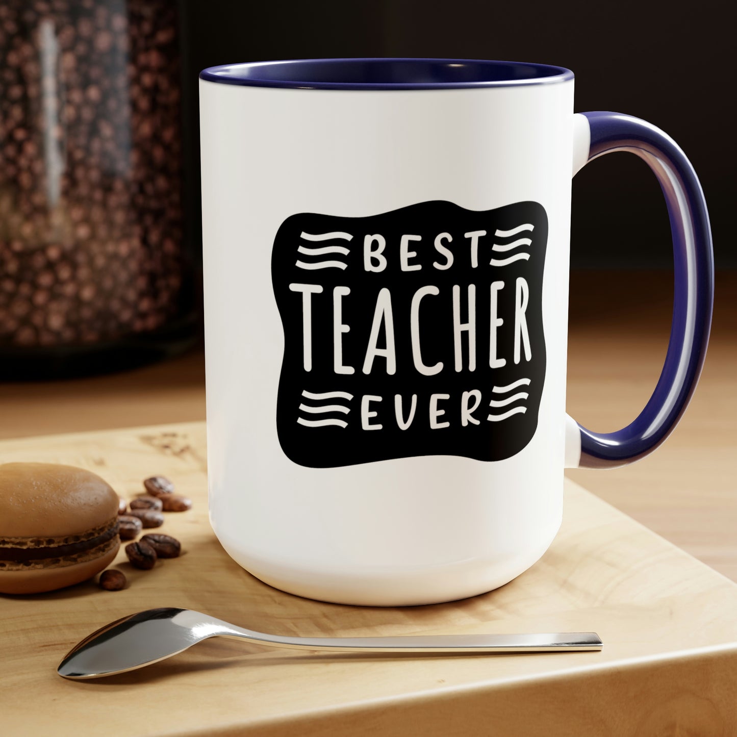 Best Teacher Ever (blck) - 15oz Coffee Mug, Favorite Teacher, Best Teacher, Gift for Teachers Week, Pink Mug for Teacher