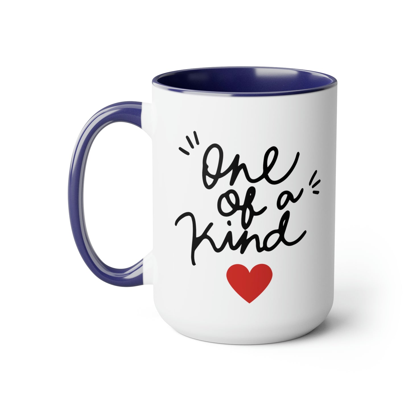 One of a Kind - 15oz Large Coffee Mugs - Inspirational Pink Coffee Mug, Gift for Women, Girl Power Gift, Gift for Women's History Month