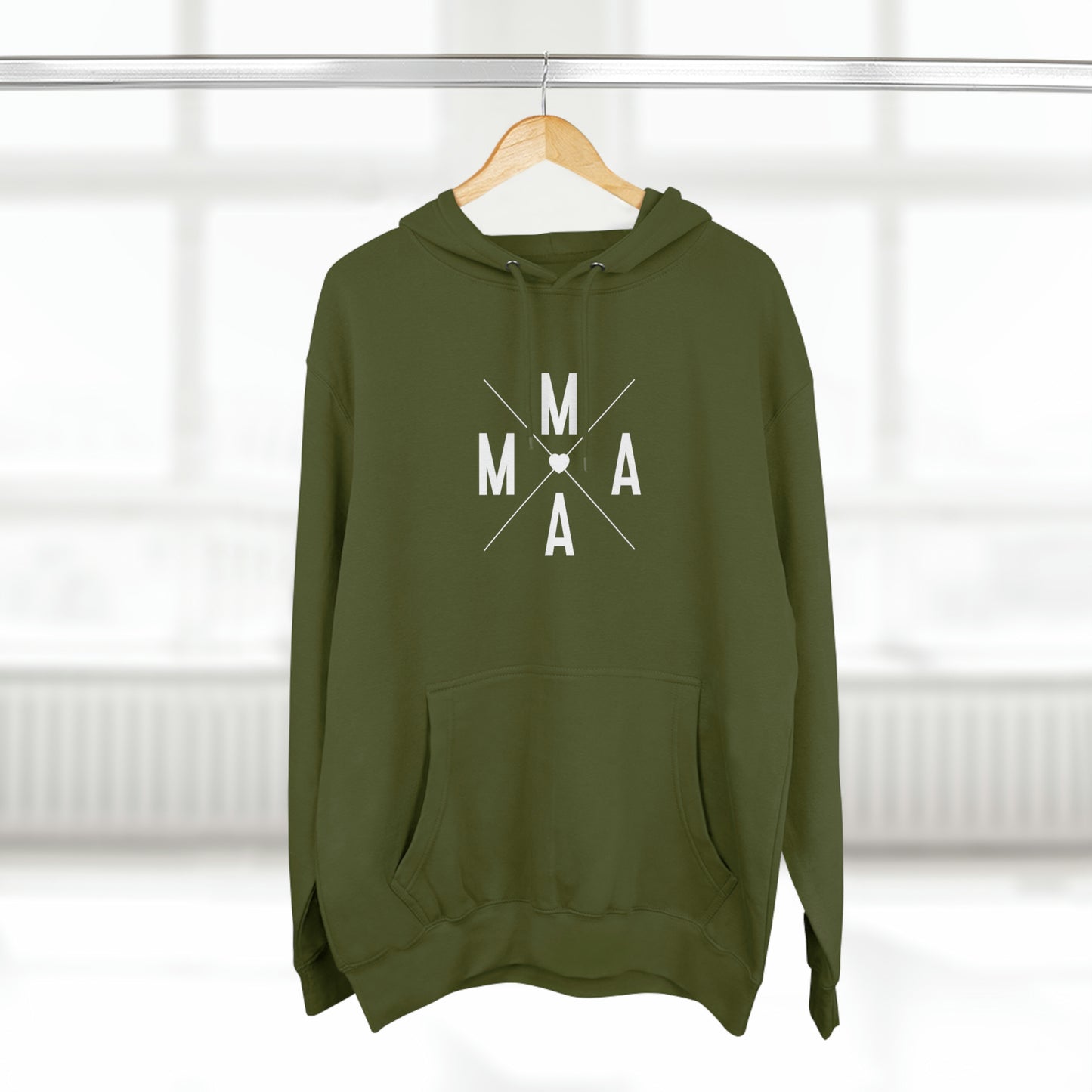 Mama (x) - Unisex Premium Pullover Hoodie - Mother's Day Gift, Novelty Hoodie for Mom, Gift for Mama
