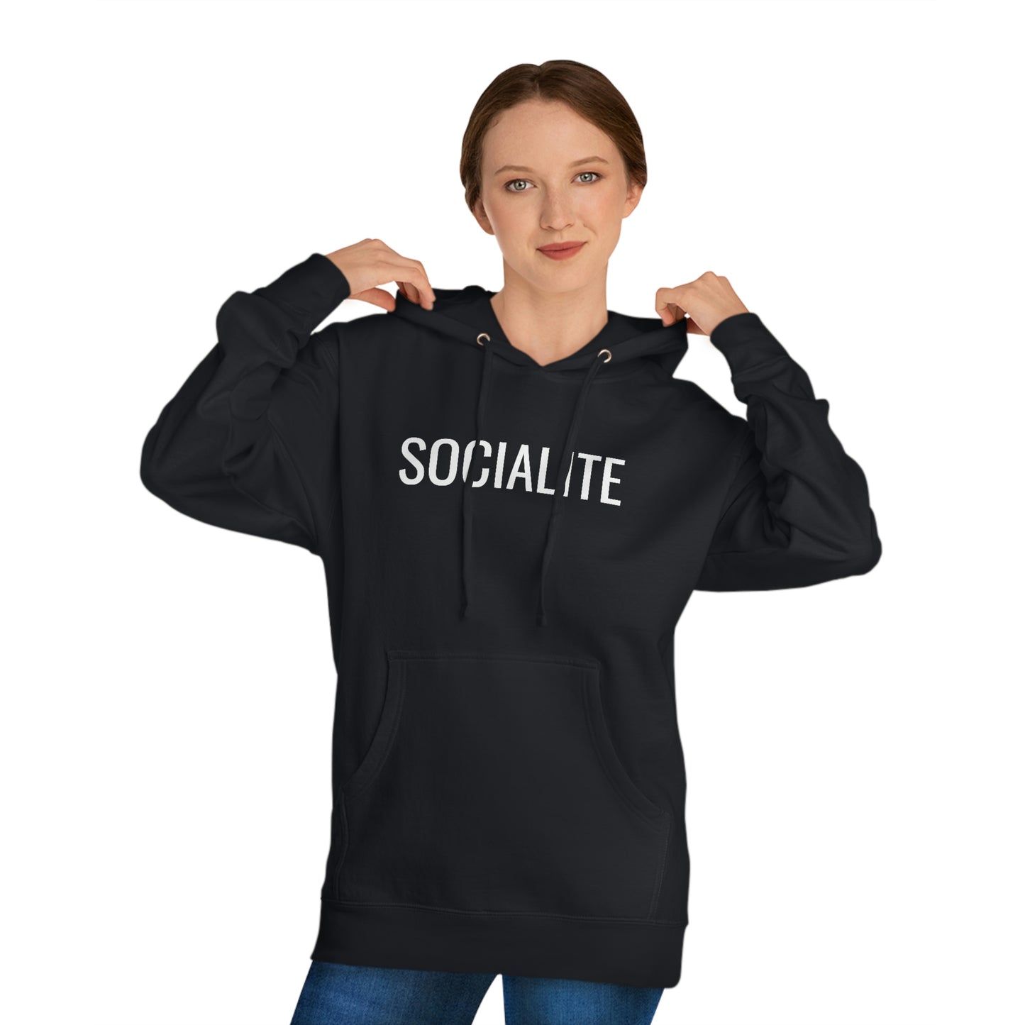Socialite - Unisex Hooded Sweatshirt - Gift for Her or Him, Novelty Sweatshirt, Gift Idea, Streetwear Sweatshirt Hoodie