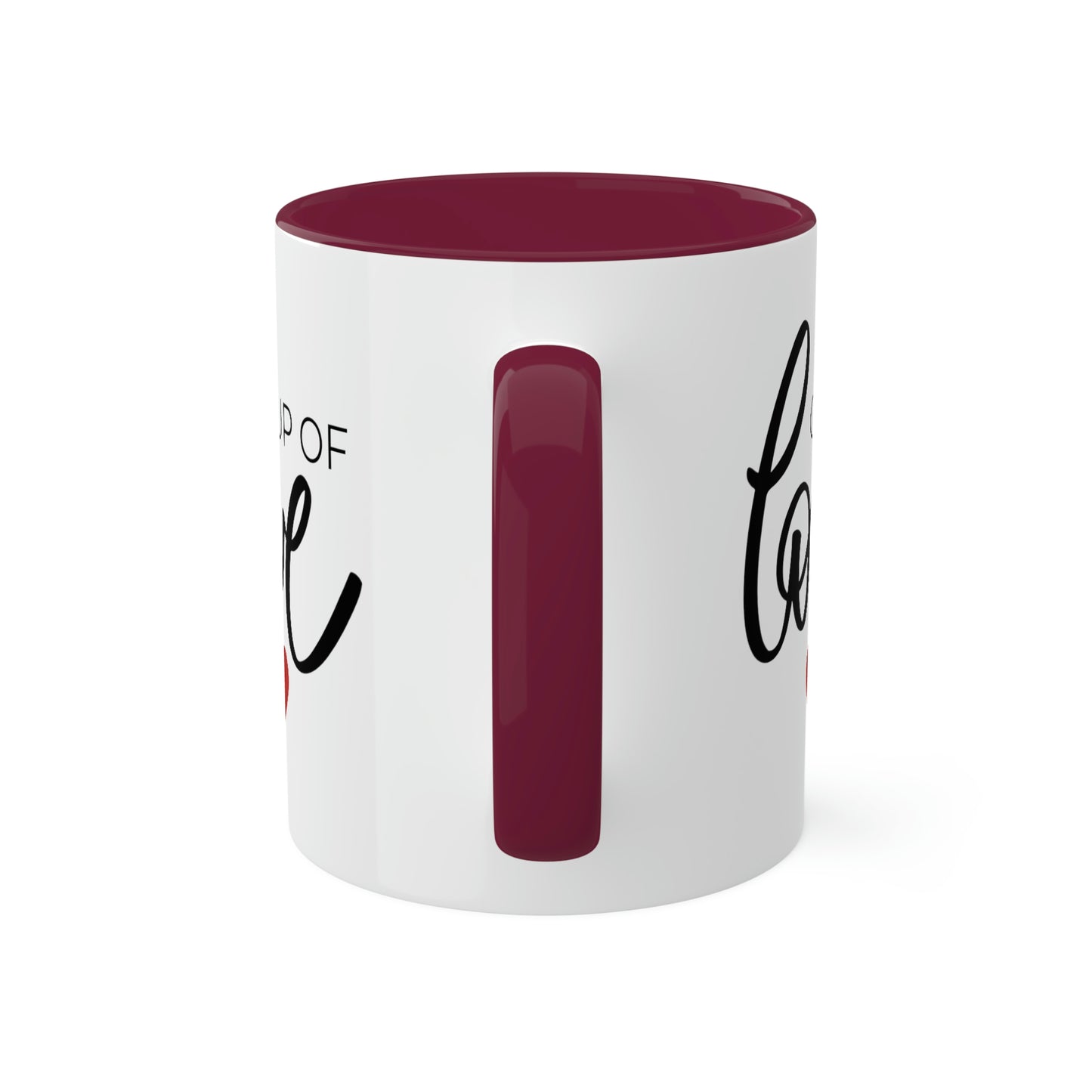 Cup of Love -11oz Coffee Mug - Gift for Mom, Pink Coffee Mug, Mug with Love, Gift for Wife, Mug for Girlfriend, Love You Mug