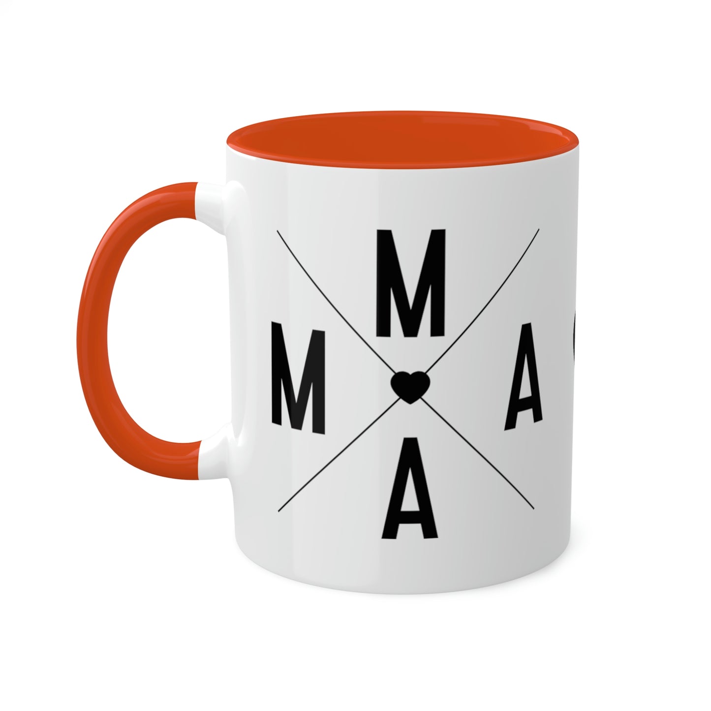 Mama Queen of Hearts - 11oz Coffee Mug, Pink Coffee Mug for Mama, Mother's Day Gift, Love Mama Coffee Cup, Gift for Mama