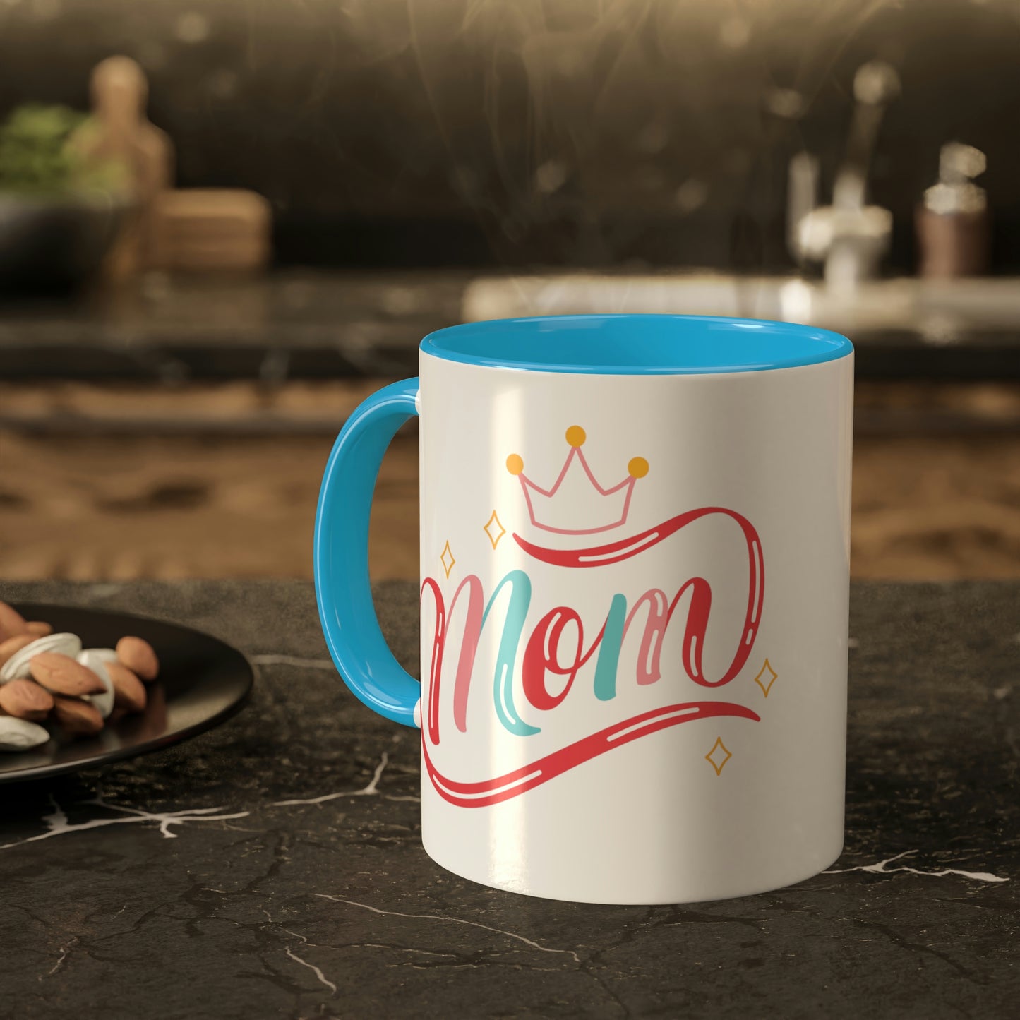 Mom - 11oz Coffee Mug, Novelty Mug, Gift for Mom, Mother's Day Gift, Love Mom Coffee Cup